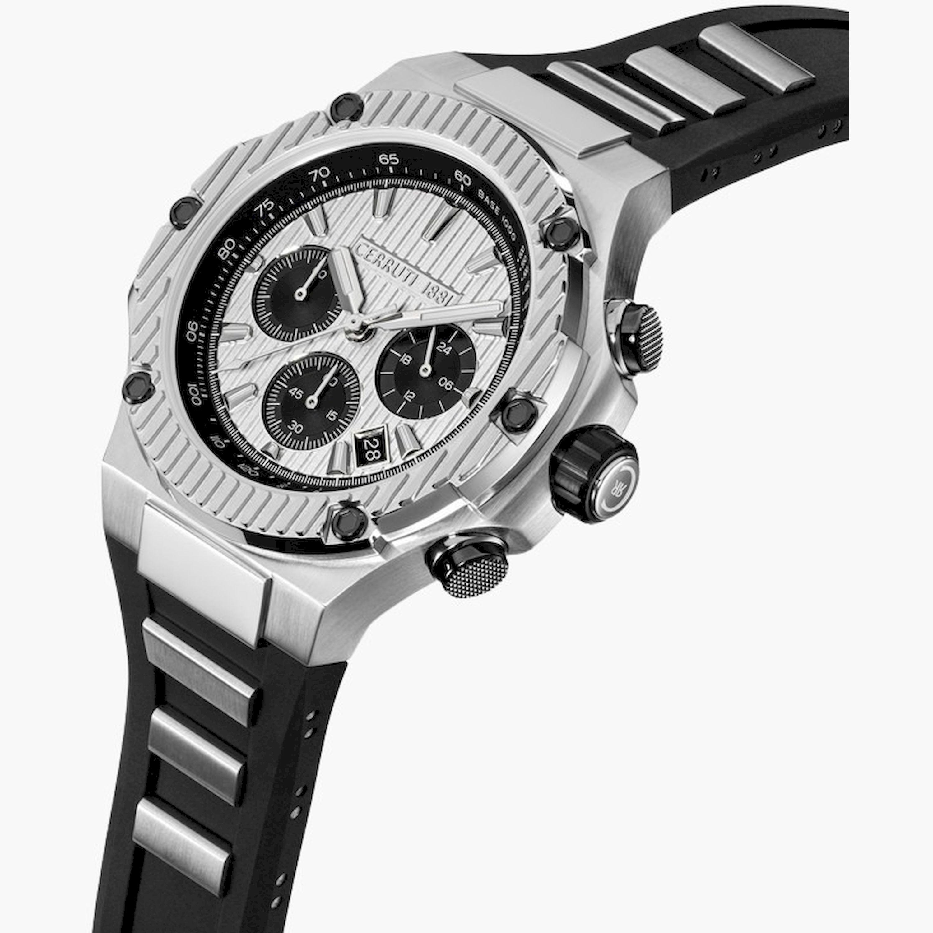 تشيروتي 1881- ساعة  كرونوغراف  للرجال  سوار ستانلس ستيل   53مم  لون أسود | CIWGO0050604-men-watchesandjewellery-watches-image-2