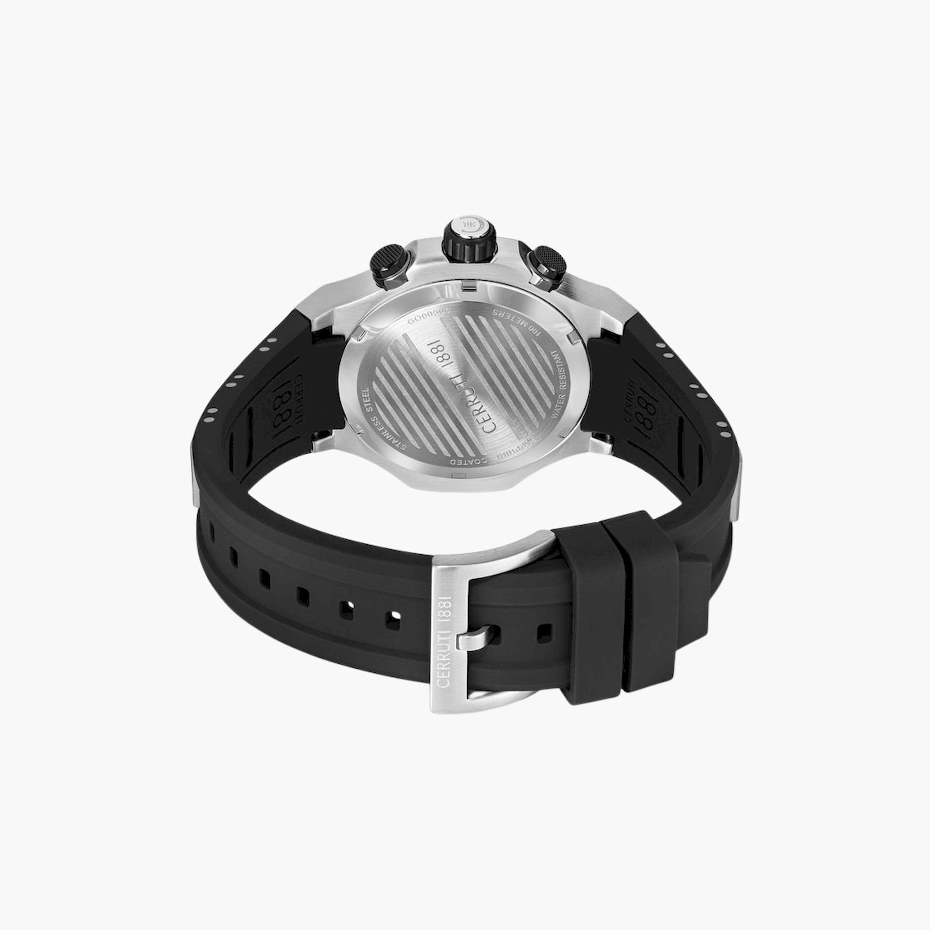 تشيروتي 1881- ساعة  كرونوغراف  للرجال  سوار ستانلس ستيل   53مم  لون أسود | CIWGO0050604-men-watchesandjewellery-watches-image-3