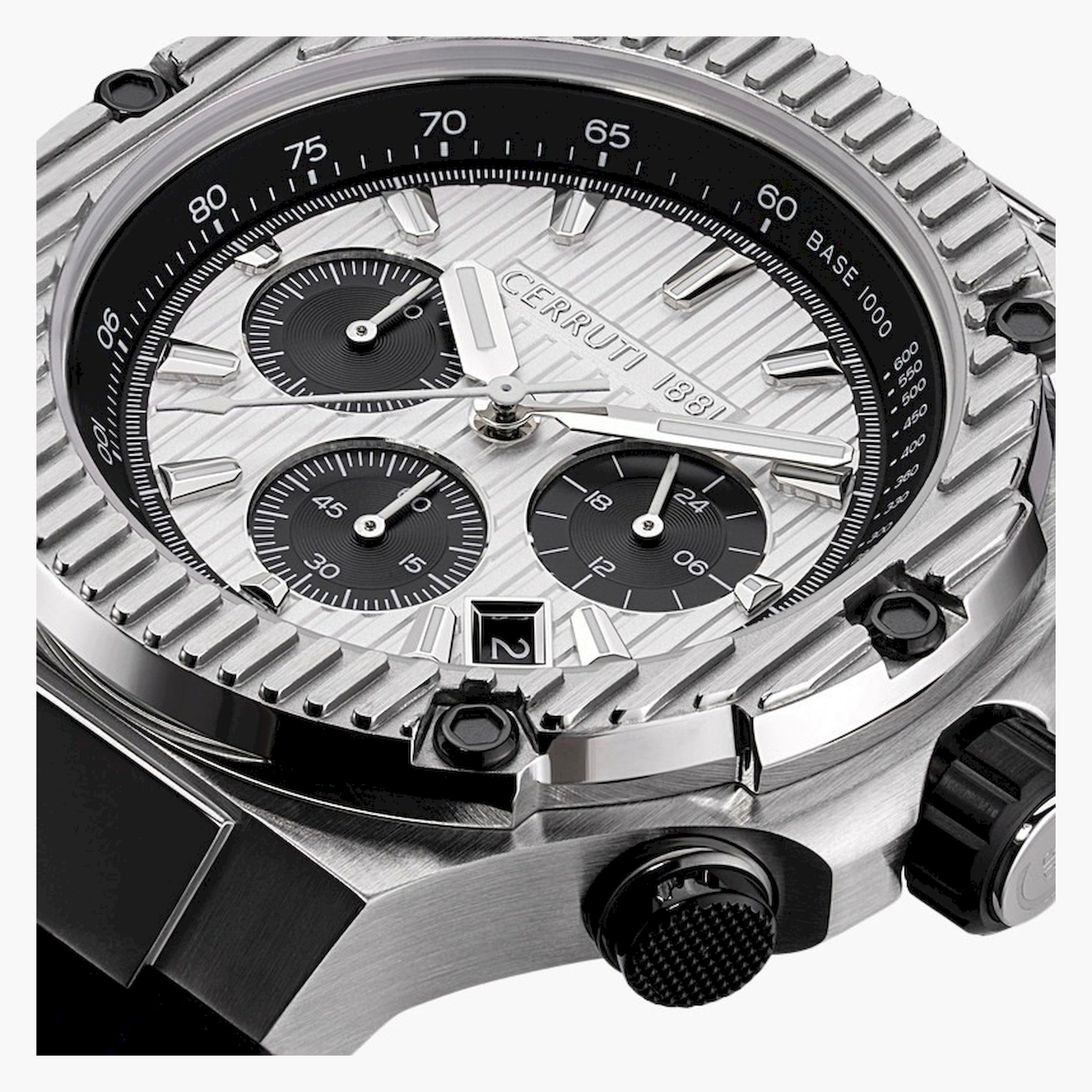 تشيروتي 1881- ساعة  كرونوغراف  للرجال  سوار ستانلس ستيل   53مم  لون أسود | CIWGO0050604-men-watchesandjewellery-watches-image-4