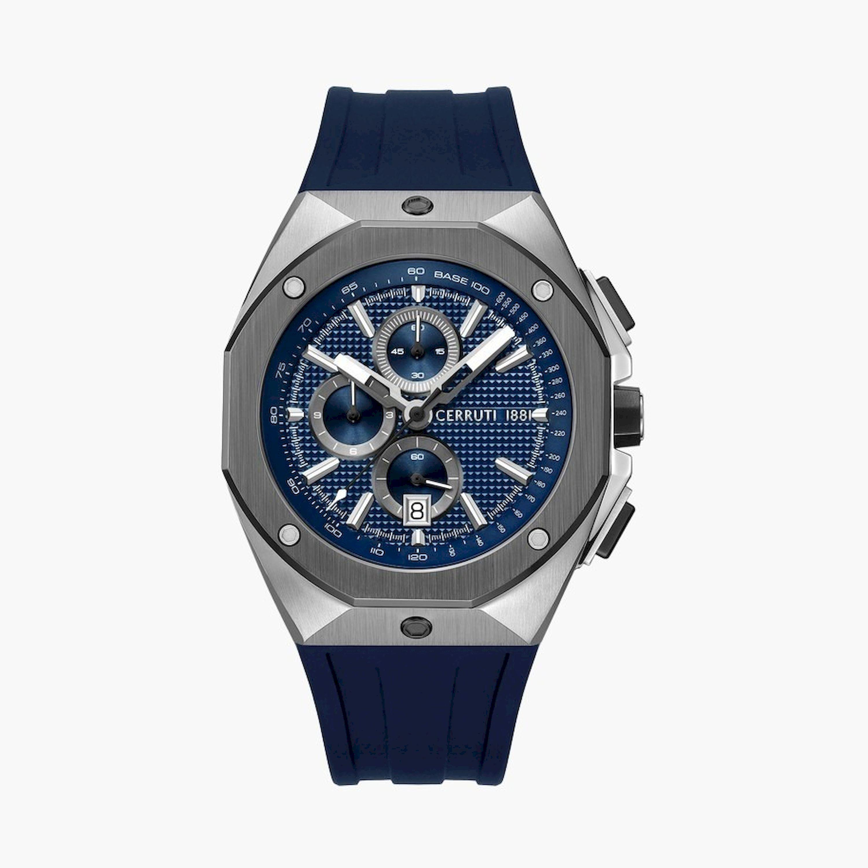 تشيروتي 1881- ساعة  كرونوغراف  للرجال  سوار ستانلس ستيل   47مم  لون أزرق | CIWGO0073202-men-watchesandjewellery-watches-image-1