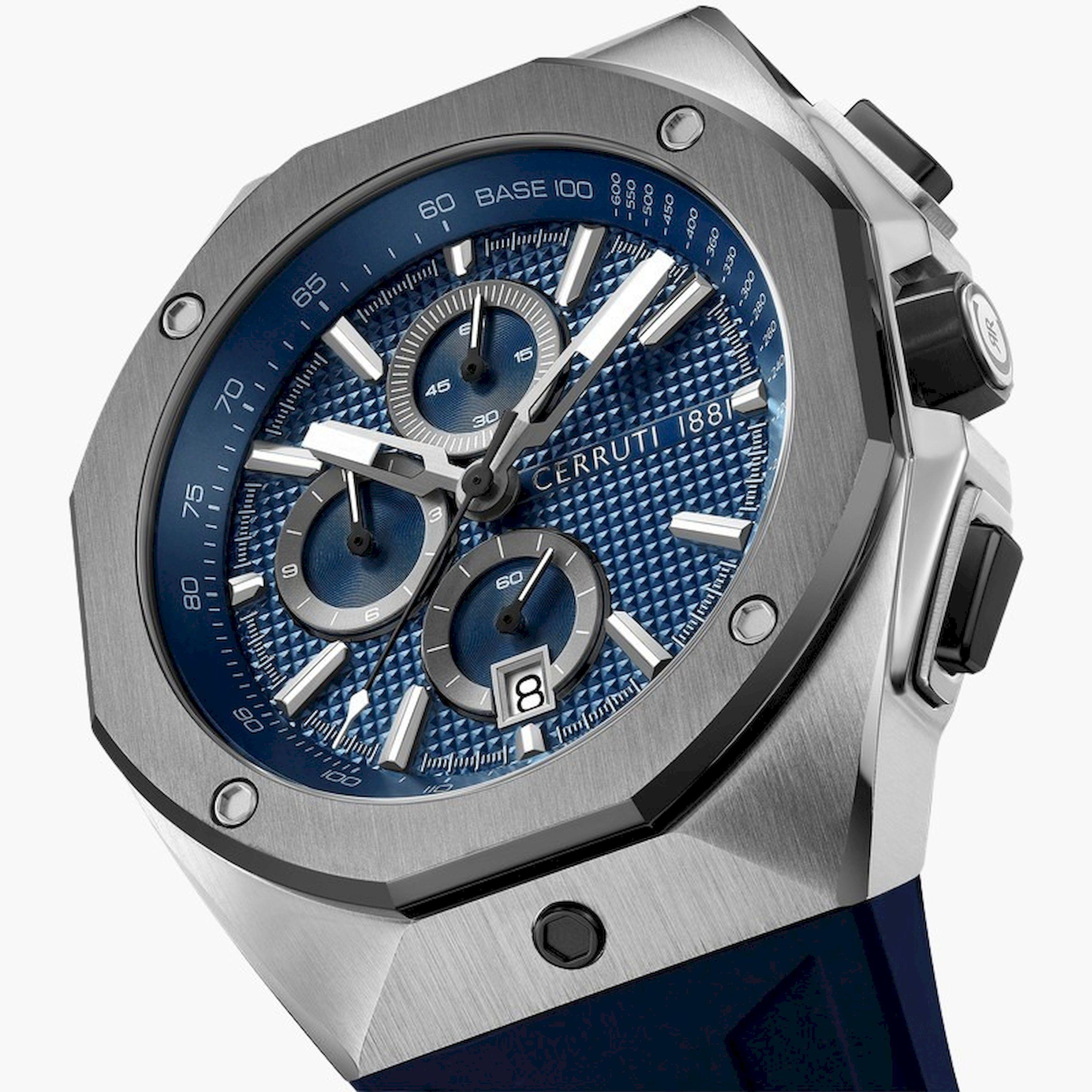 تشيروتي 1881- ساعة  كرونوغراف  للرجال  سوار ستانلس ستيل   47مم  لون أزرق | CIWGO0073202-men-watchesandjewellery-watches-image-4