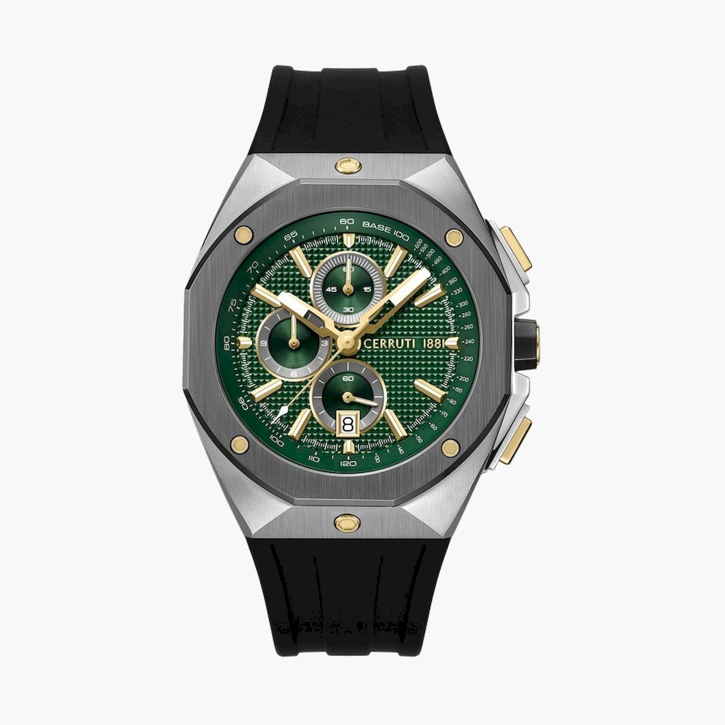تشيروتي 1881- ساعة  كرونوغراف  للرجال  سوار ستانلس ستيل   47مم  لون أسود | CIWGO0073203-men-watchesandjewellery-watches-image-1