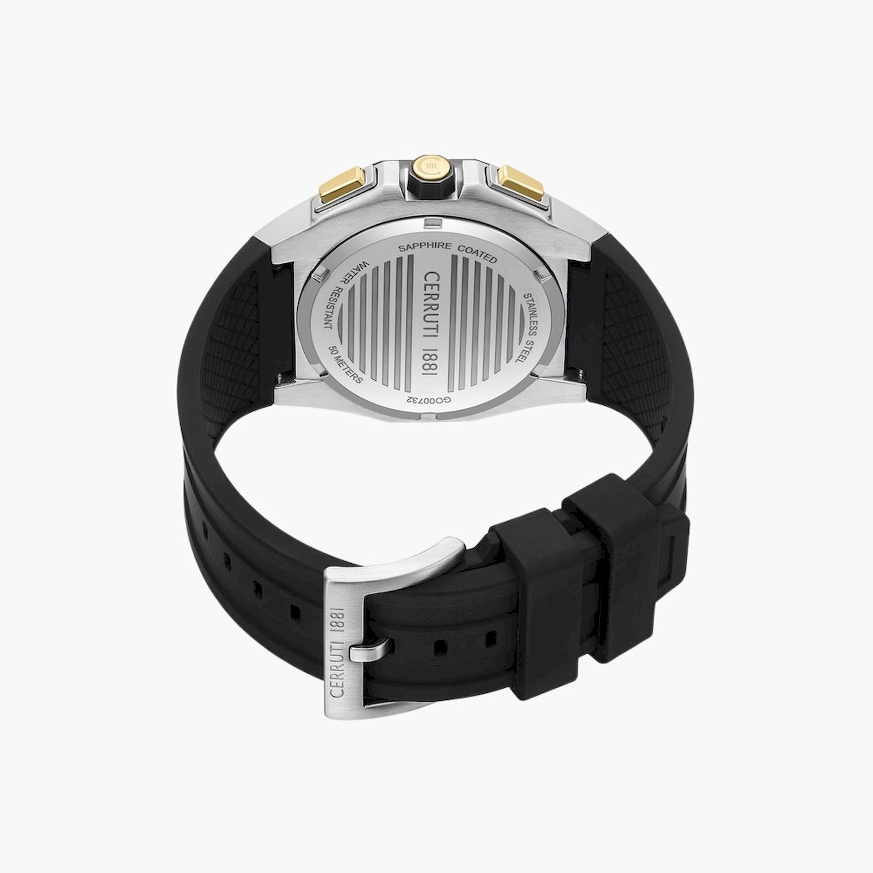 تشيروتي 1881- ساعة  كرونوغراف  للرجال  سوار ستانلس ستيل   47مم  لون أسود | CIWGO0073203-men-watchesandjewellery-watches-image-3