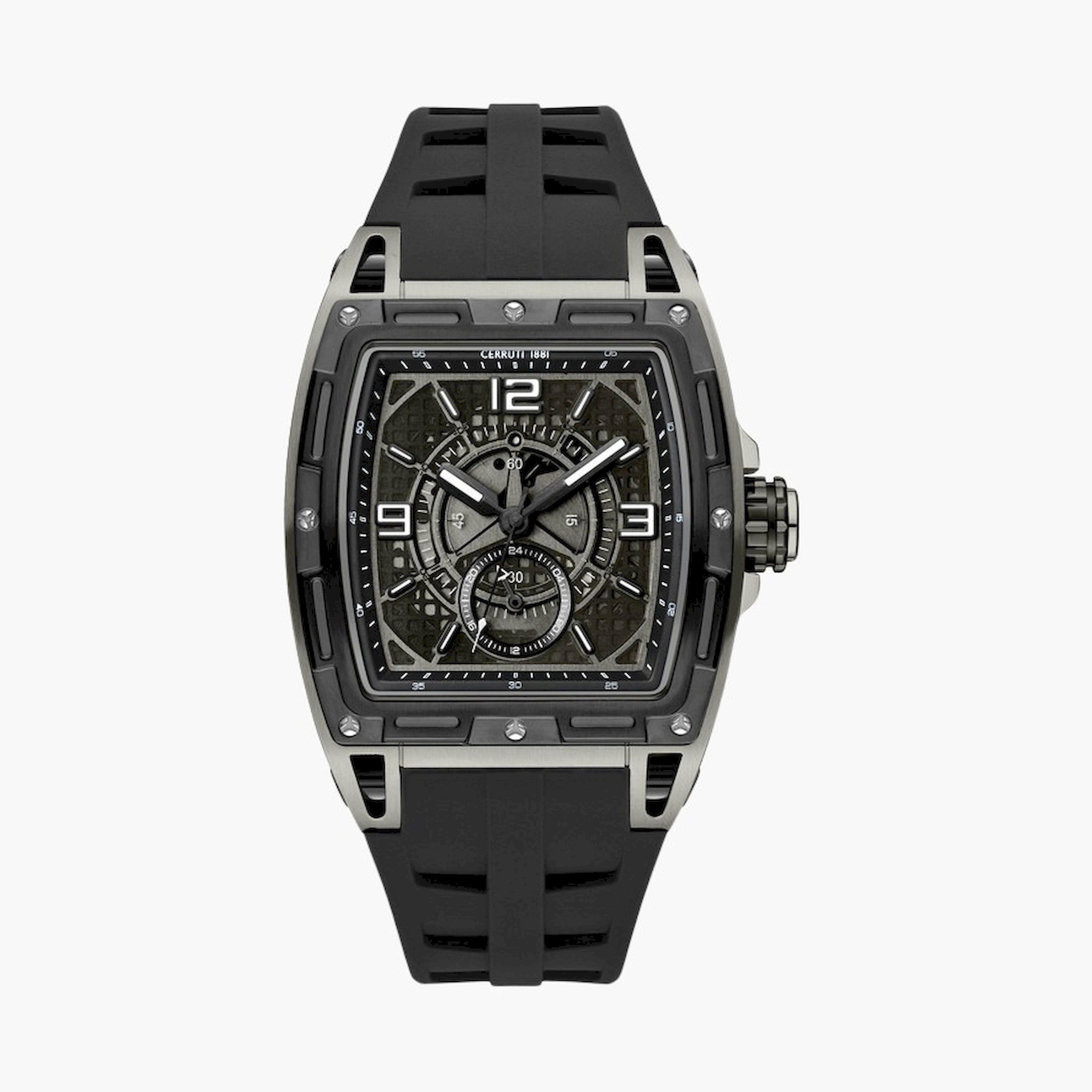 Cerruti 1881 Belluno Men's 55MM Black Chronograph Stainless Steel Strap Watch | CIWGQ0073702-men-watchesandjewellery-watches-image-1