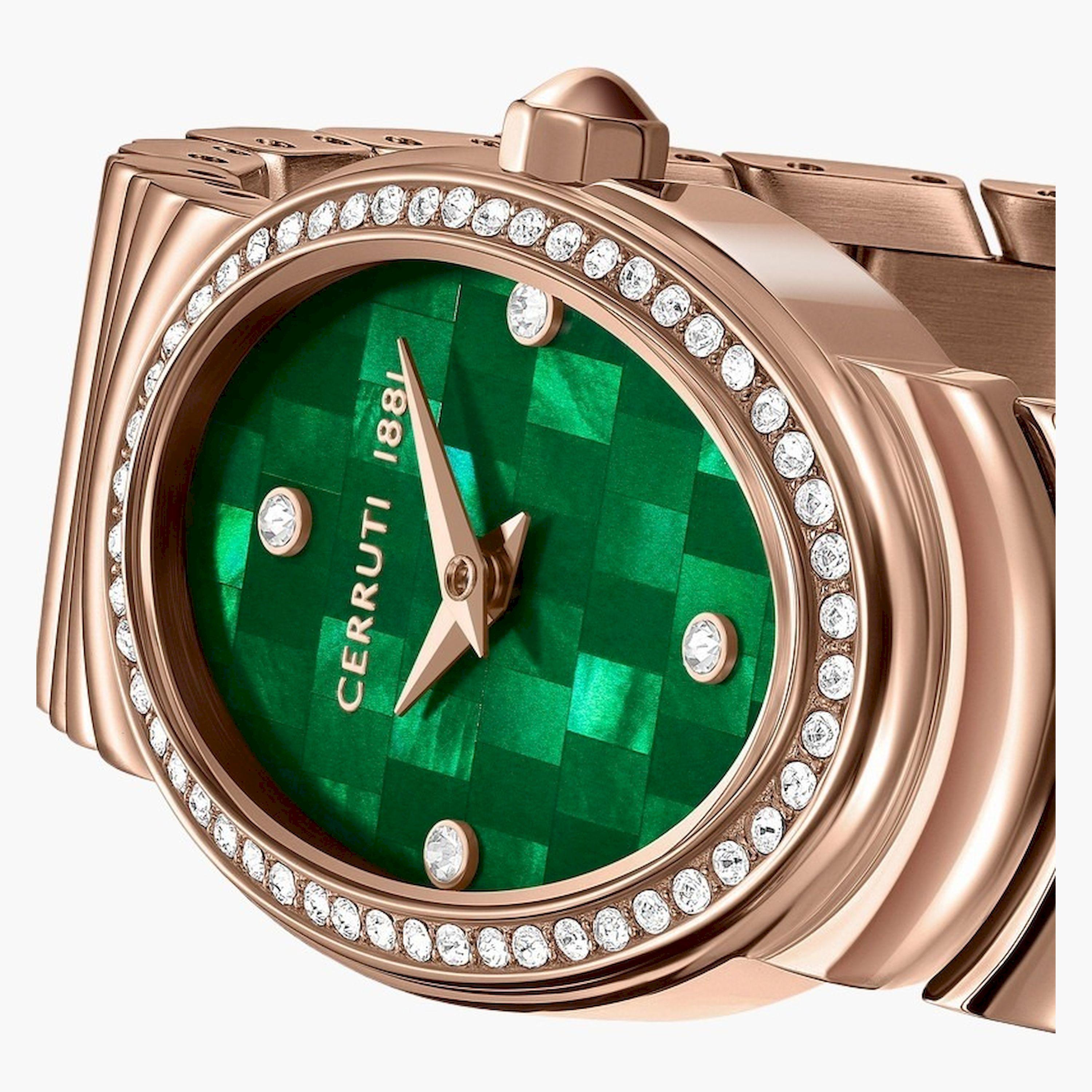 تشيروتي 1881- ساعة  تناظرية  للنساء  سوار ستانلس ستيل   22مم  لون ذهبي| CIWLG0072507-women-watchesandjewellery-watches-image-4