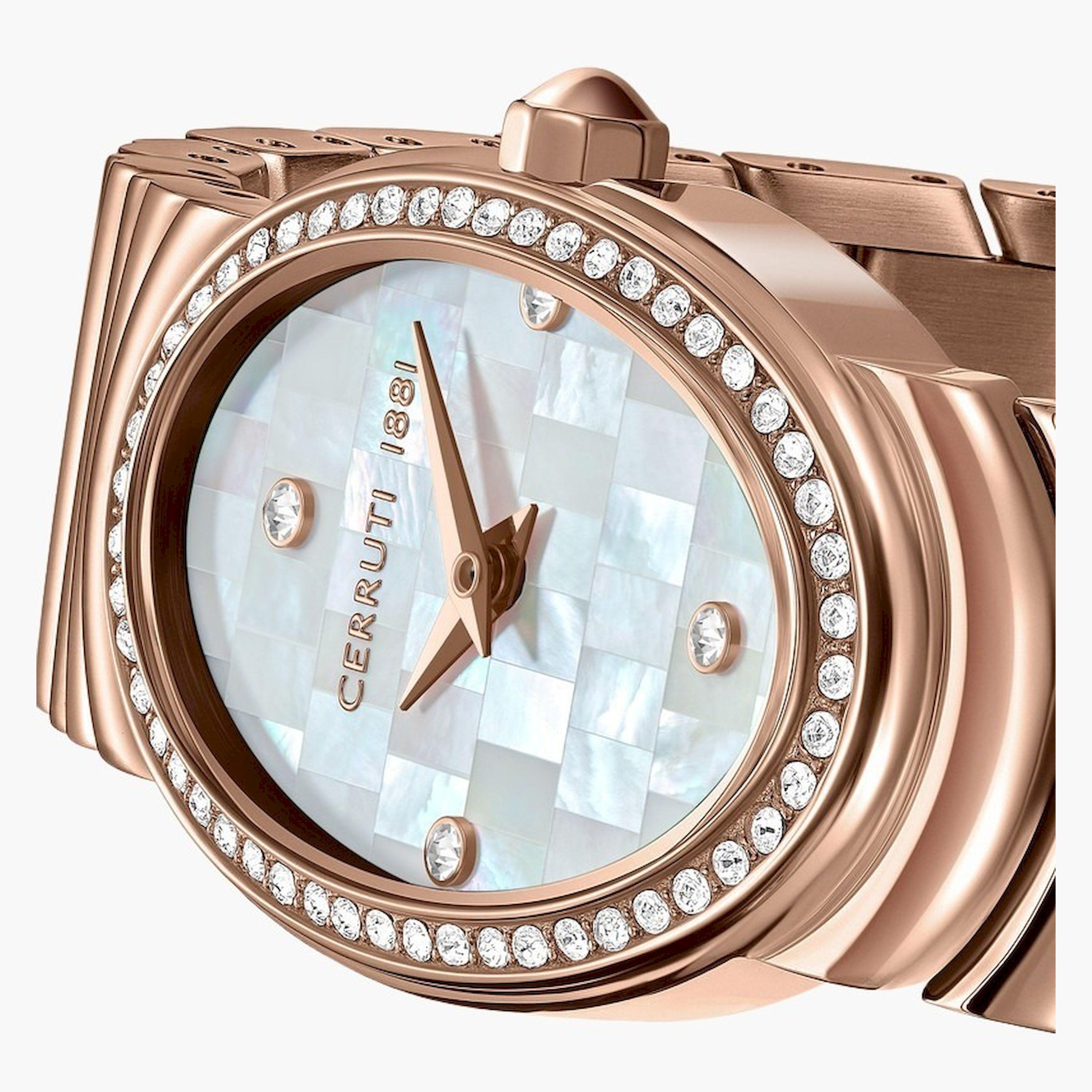 تشيروتي 1881- ساعة  تناظرية  للنساء  سوار ستانلس ستيل   22مم  لون ذهبي| CIWLG0072508-women-watchesandjewellery-watches-image-4