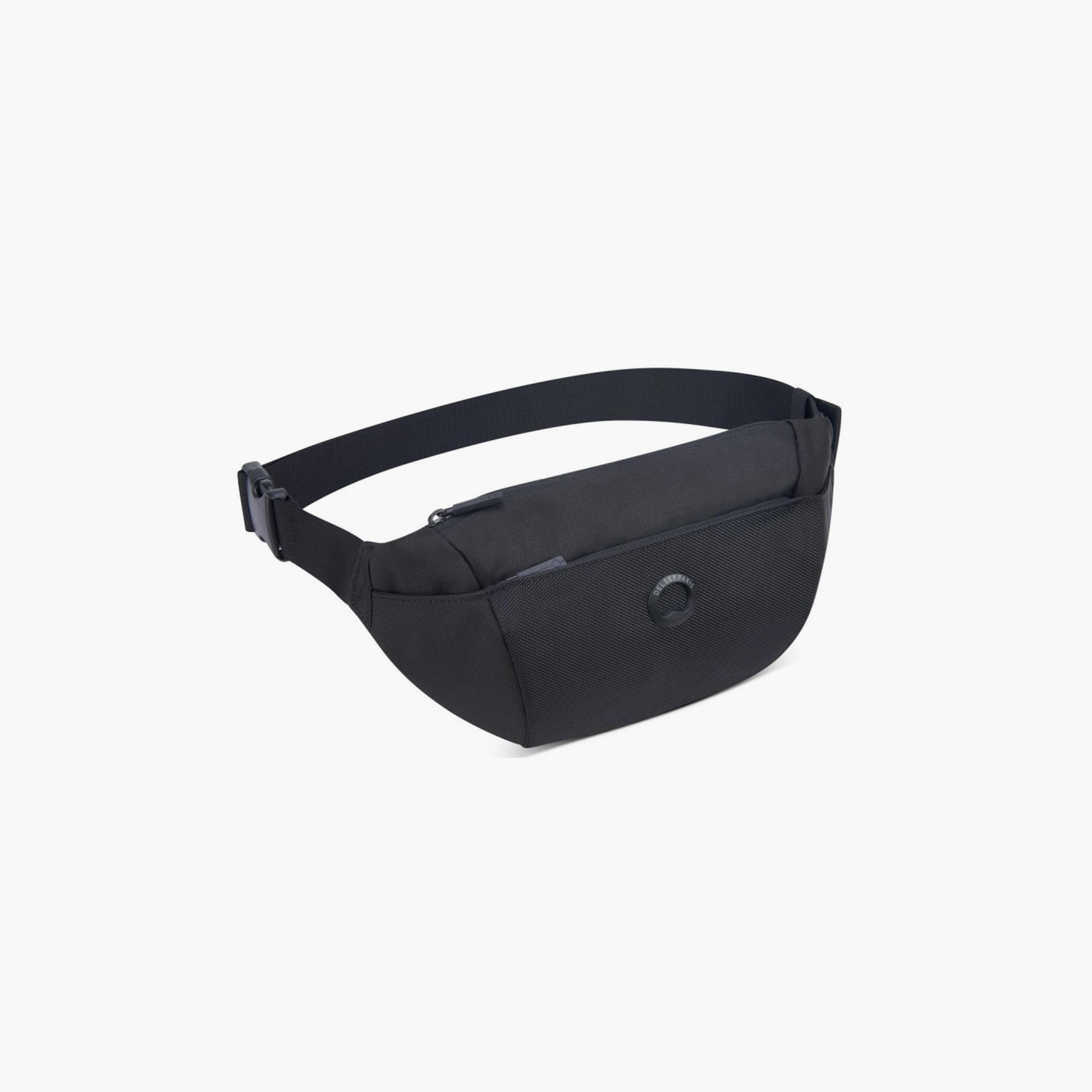 Delsey Paris Picpus Plain Waist Bag with Zipper and Adjustable Strap-men-bags-image-2