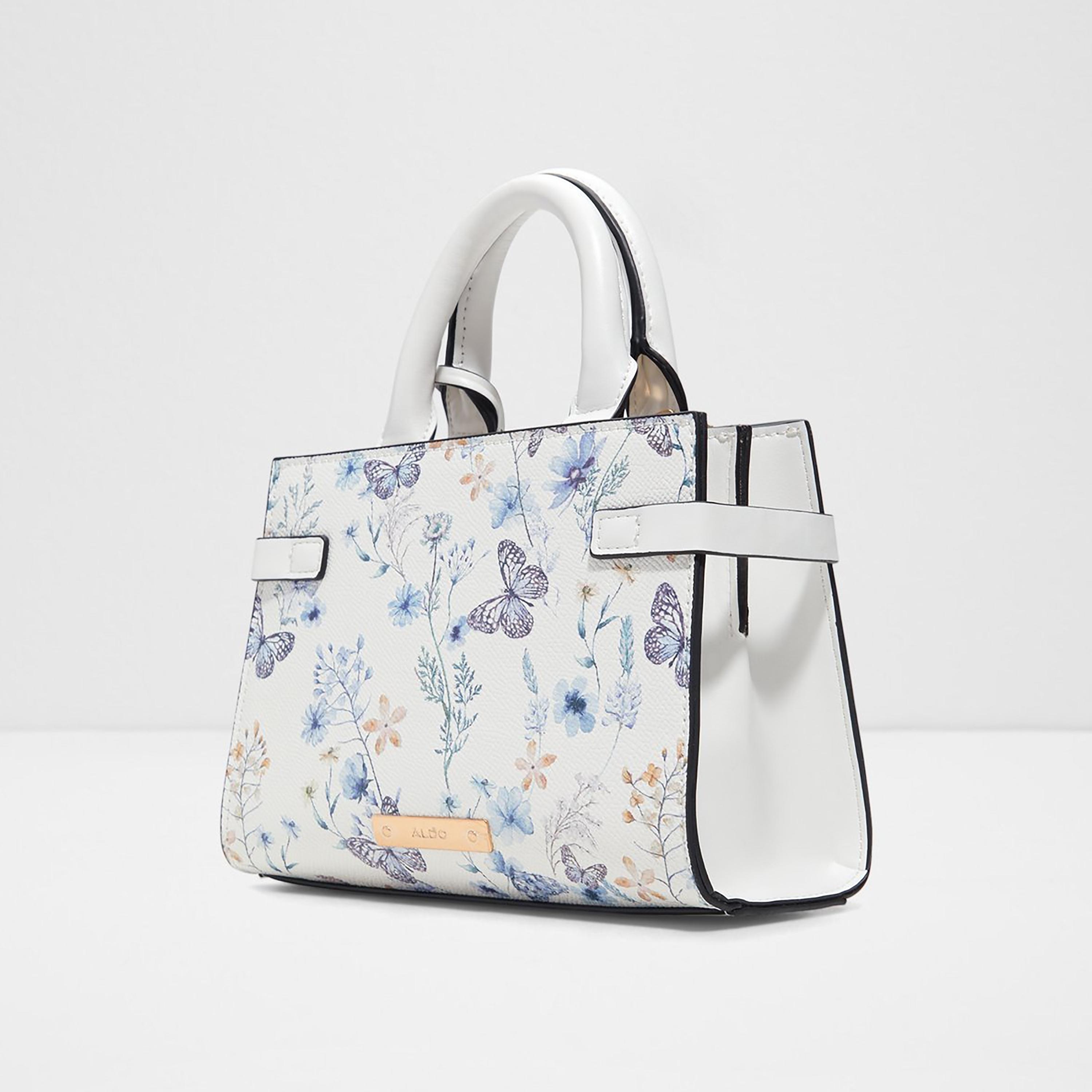 Aldo Lisbon Floral Satchel Bag with Dual Compartment and Detachable Strap-women-bagsandwallets-handbags-image-2
