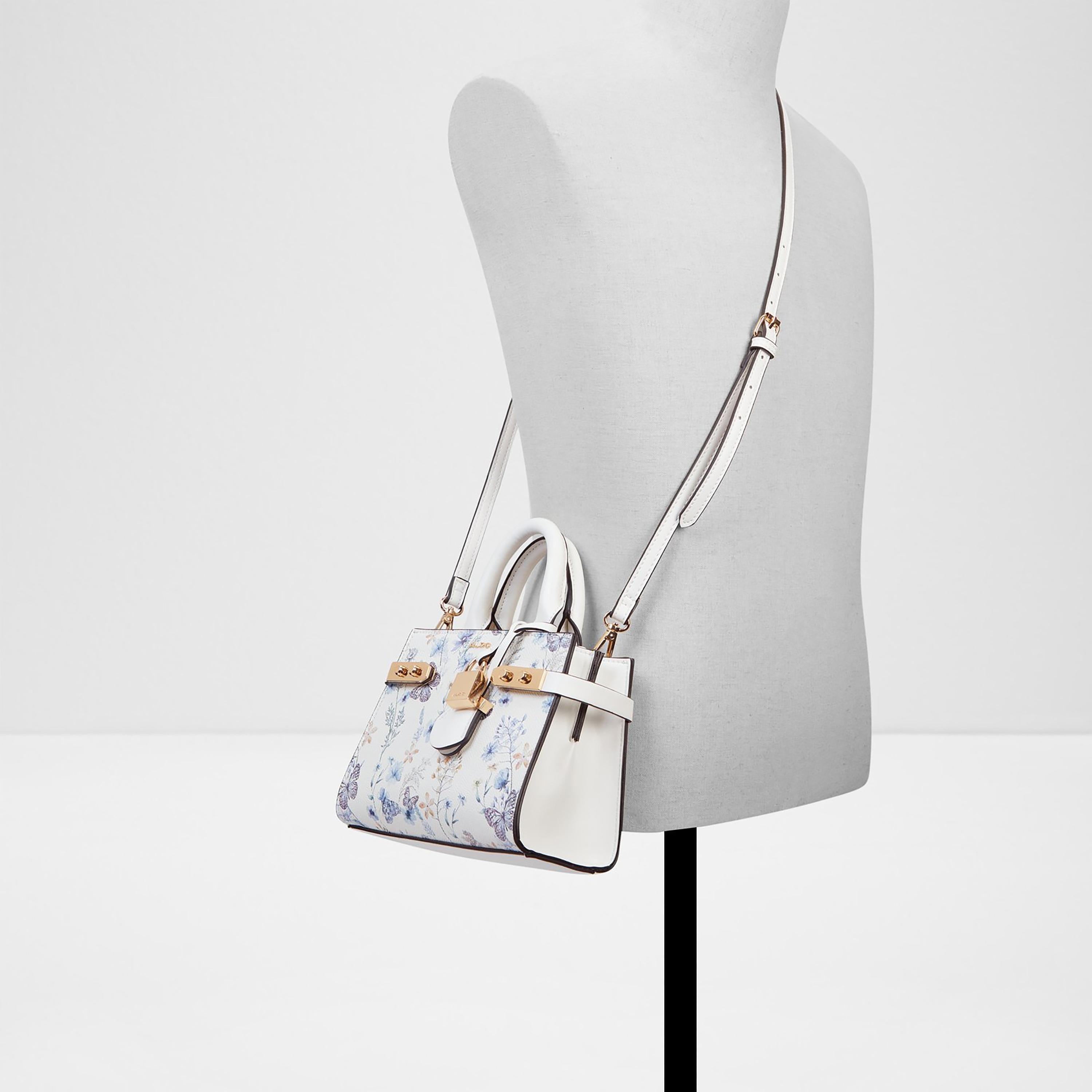 Aldo Lisbon Floral Satchel Bag with Dual Compartment and Detachable Strap-women-bagsandwallets-handbags-image-4