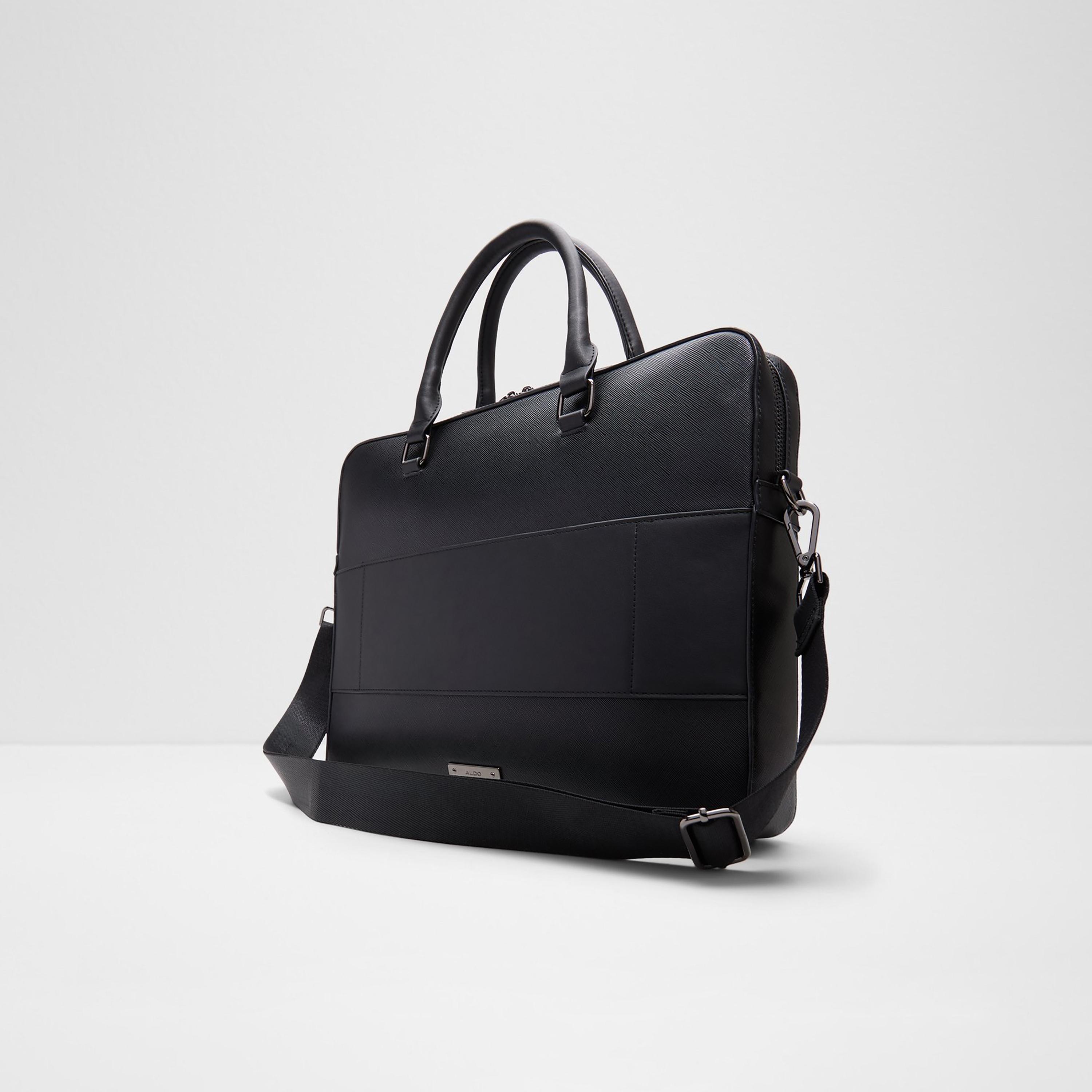 Aldo Biliwin Plain Laptop Bag with Padded Compartment and Detachable Shoulder Strap-men-bags-image-2