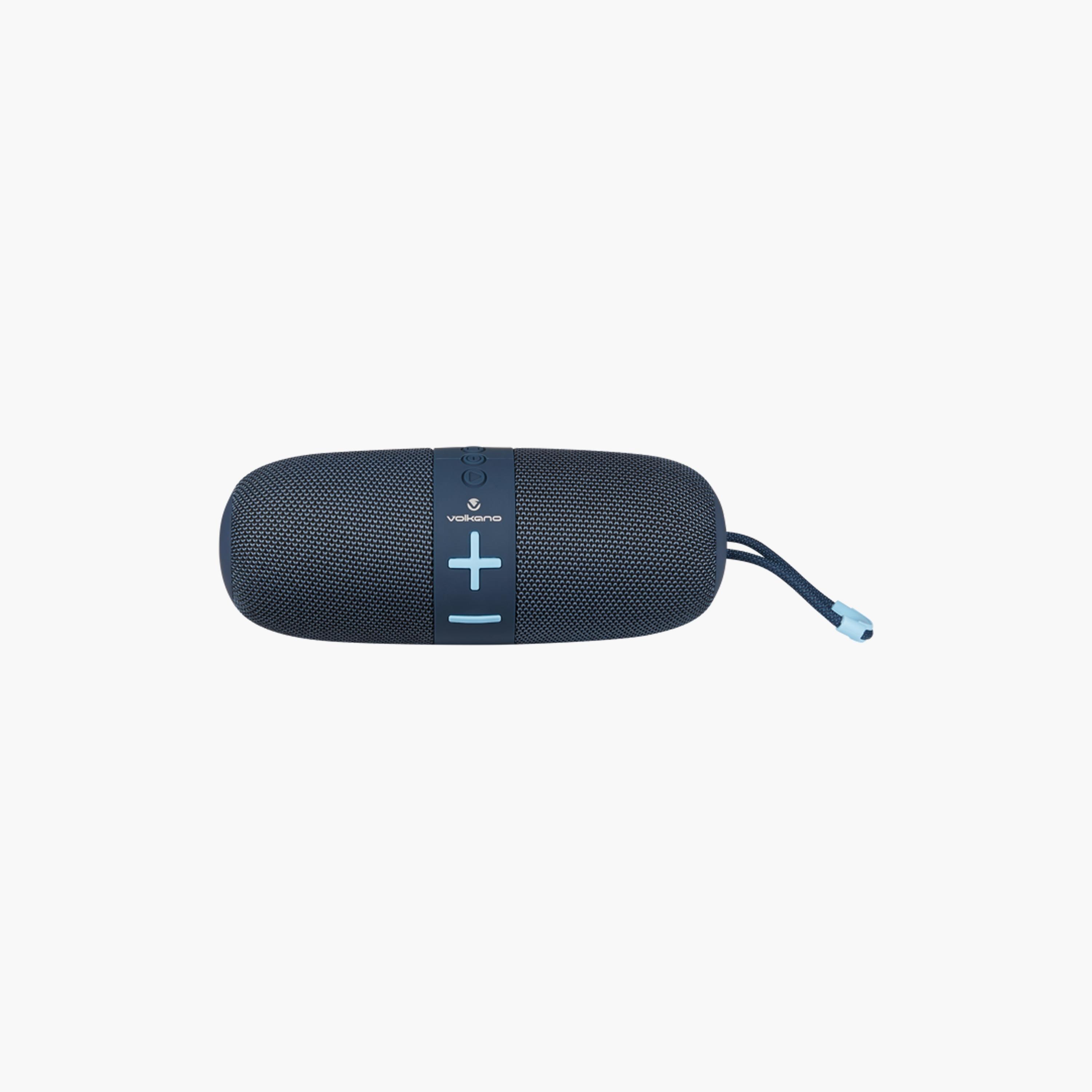 Volkano Flow Series Portable Bluetooth Speaker Blue with Blue Buttons | VK-3414-BL-electronics-speakers-image-1