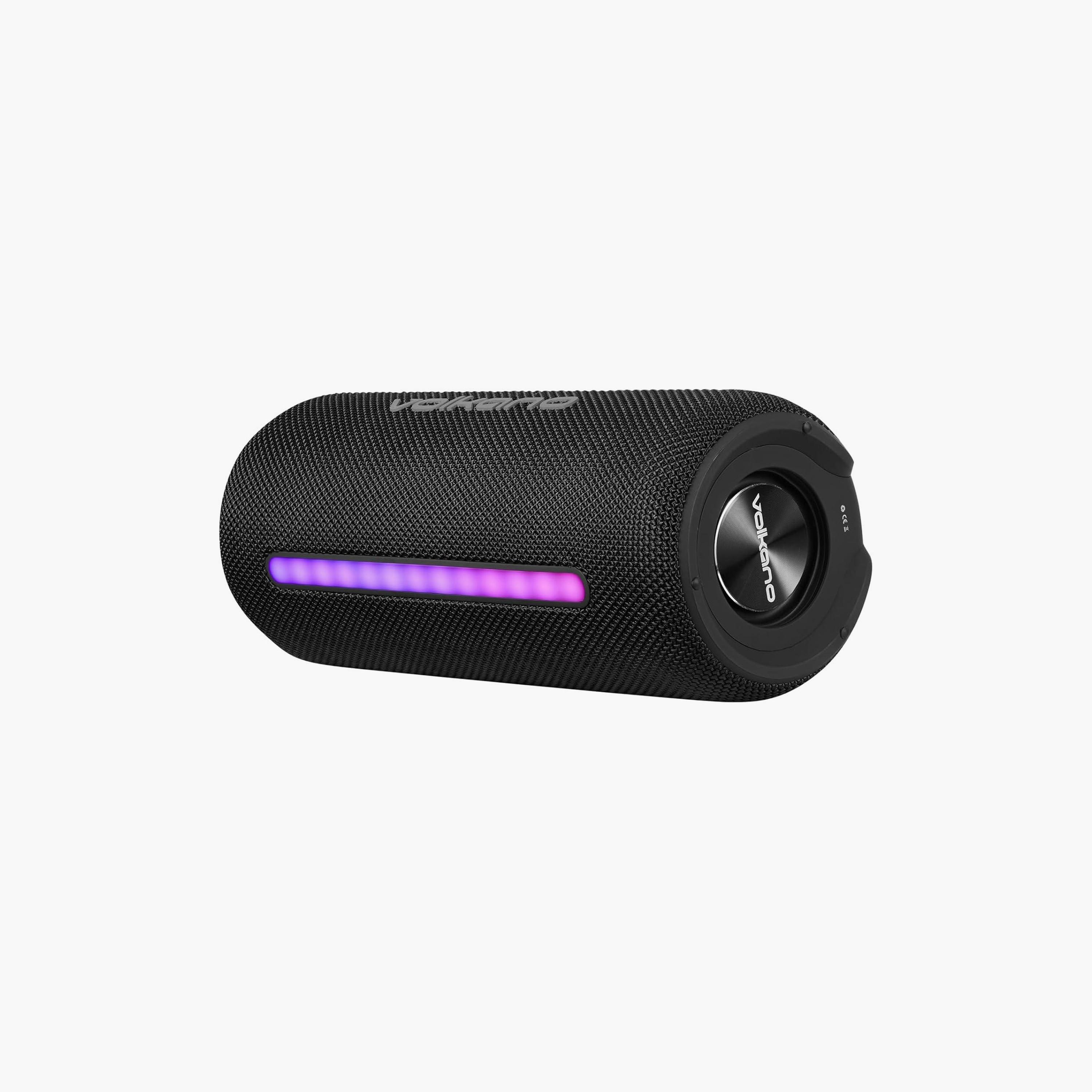 مكبر صوت فولكانو X ريف سلسلة المحمول بتقنية البلوتوث مع IPX5 وإضاءة ليد | VK-3415-BK-electronics-speakers-image-2