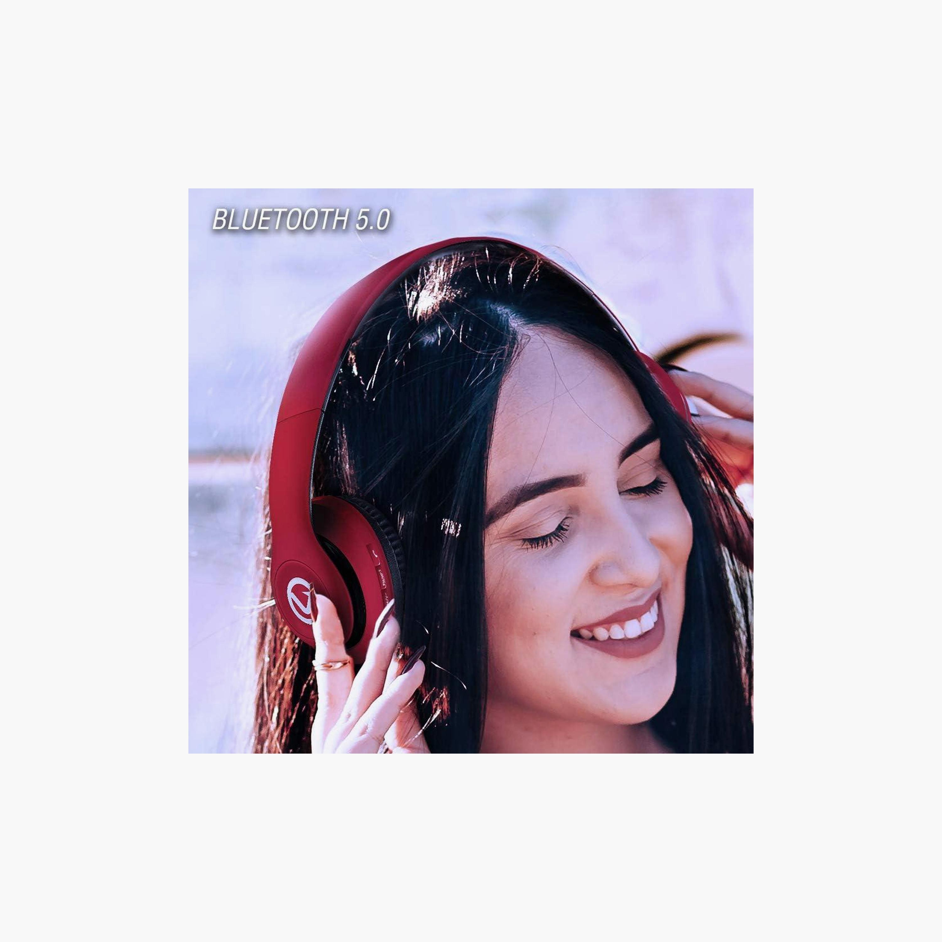 سماعة رأس فولكانو إمبالص سلسلة اللاسلكية بتقنية البلوتوث باللون الأحمر | VB-VH101-RD-electronics-headphonesandearphones-image-3