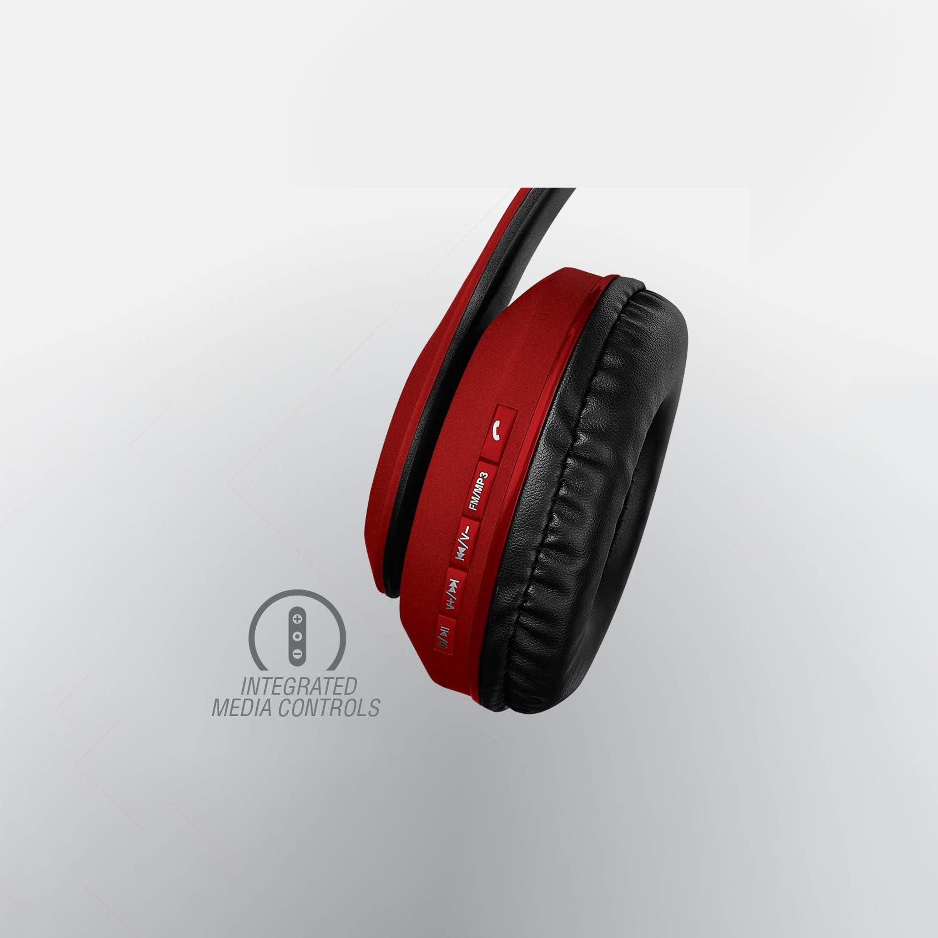 سماعة رأس فولكانو إمبالص سلسلة اللاسلكية بتقنية البلوتوث باللون الأحمر | VB-VH101-RD-electronics-headphonesandearphones-image-4