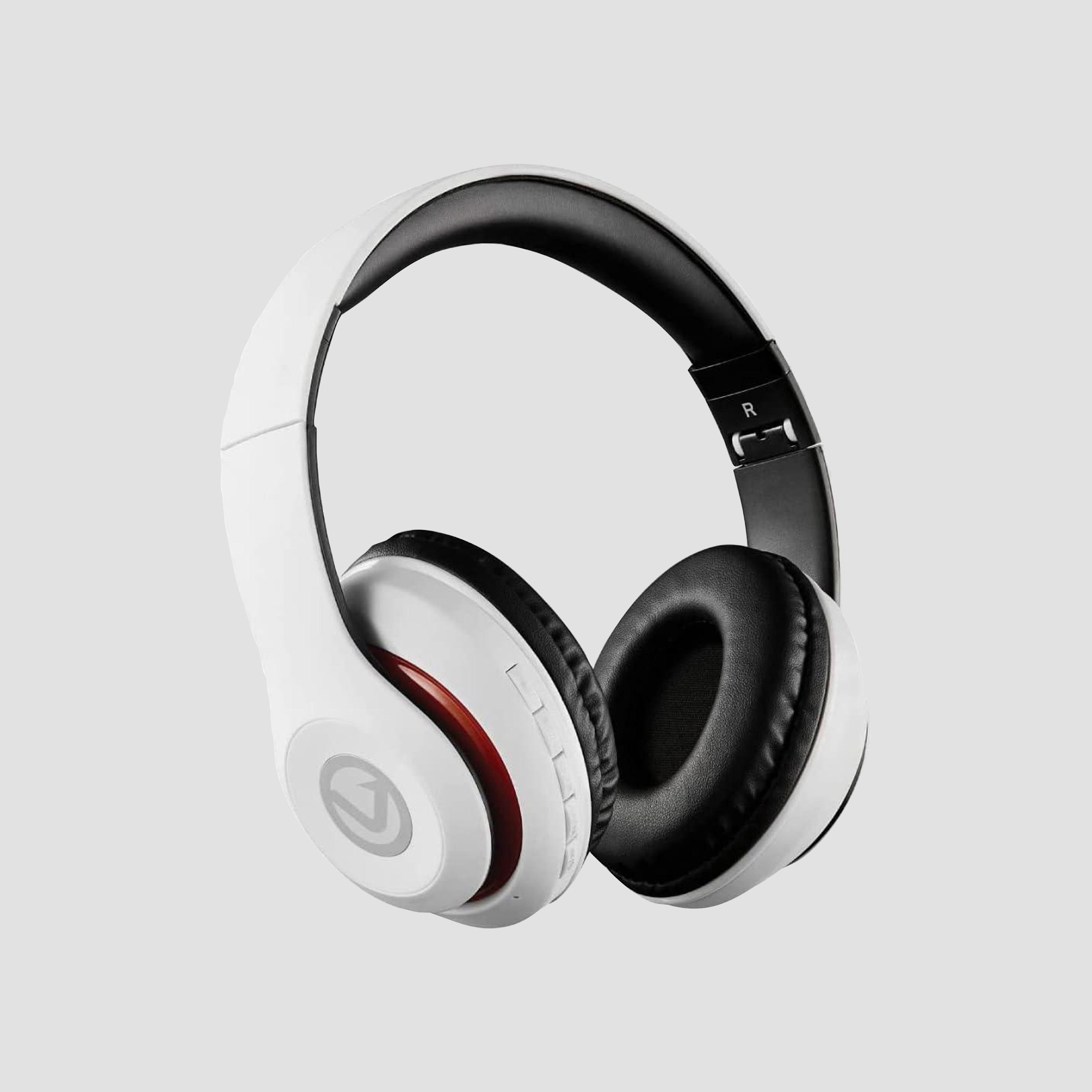 Volkano Impulse Series Wireless Bluetooth Headphone White | VB-VH102-WT-electronics-headphonesandearphones-image-1