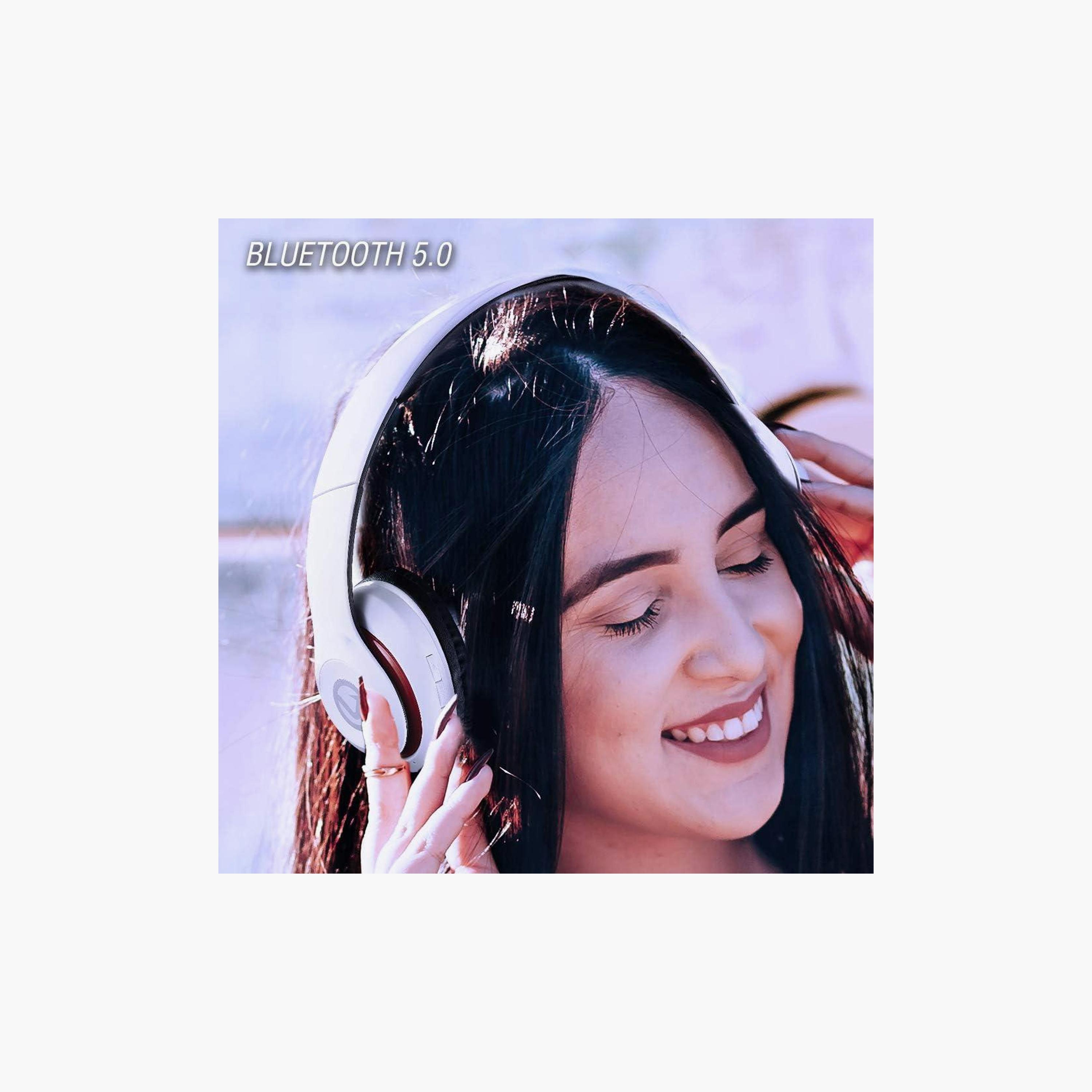 Volkano Impulse Series Wireless Bluetooth Headphone White | VB-VH102-WT-electronics-headphonesandearphones-image-4