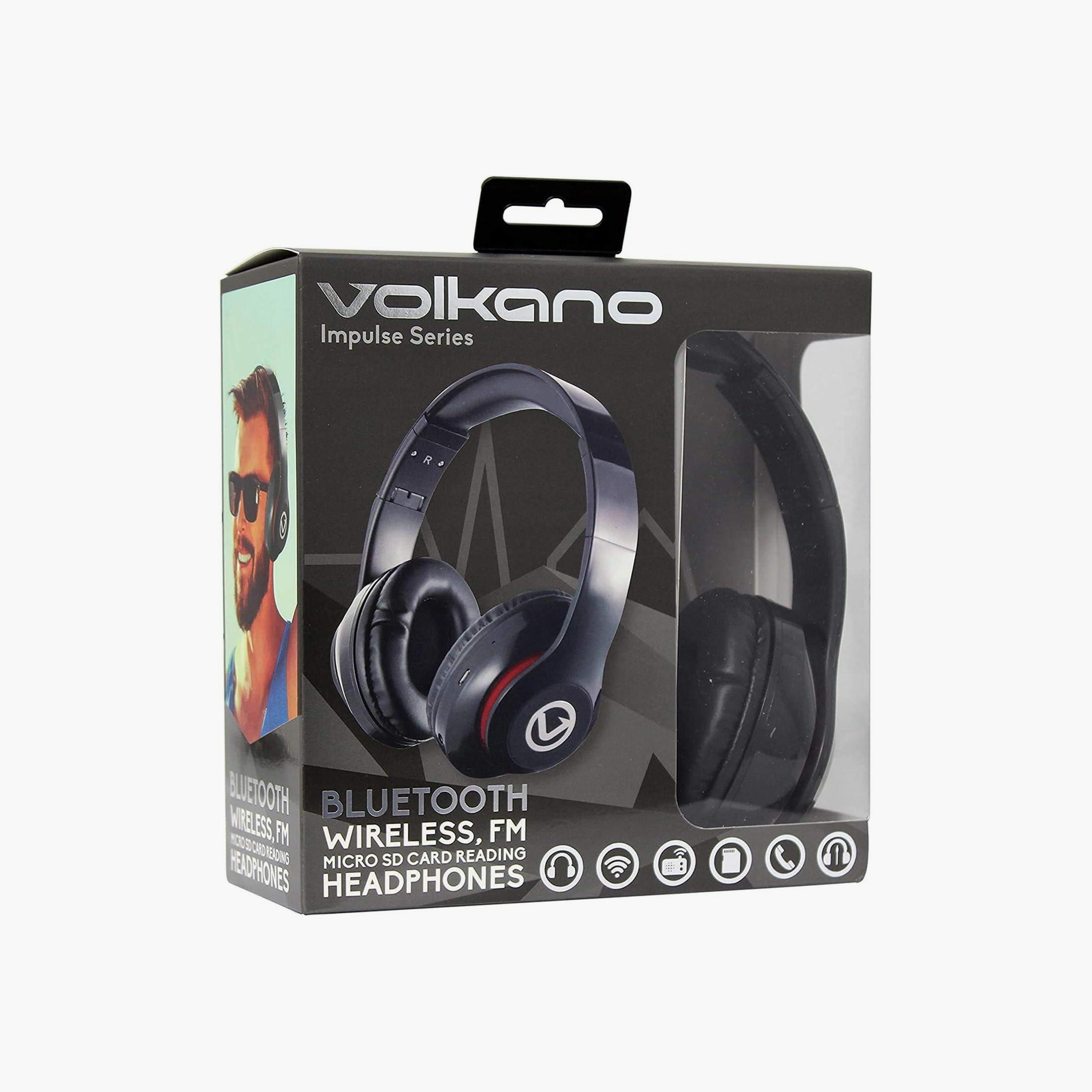 سماعة بلوتوث فولكانو إمبالص سلسلة باللون الأسود | VB-VH100-BLK-electronics-headphonesandearphones-image-1