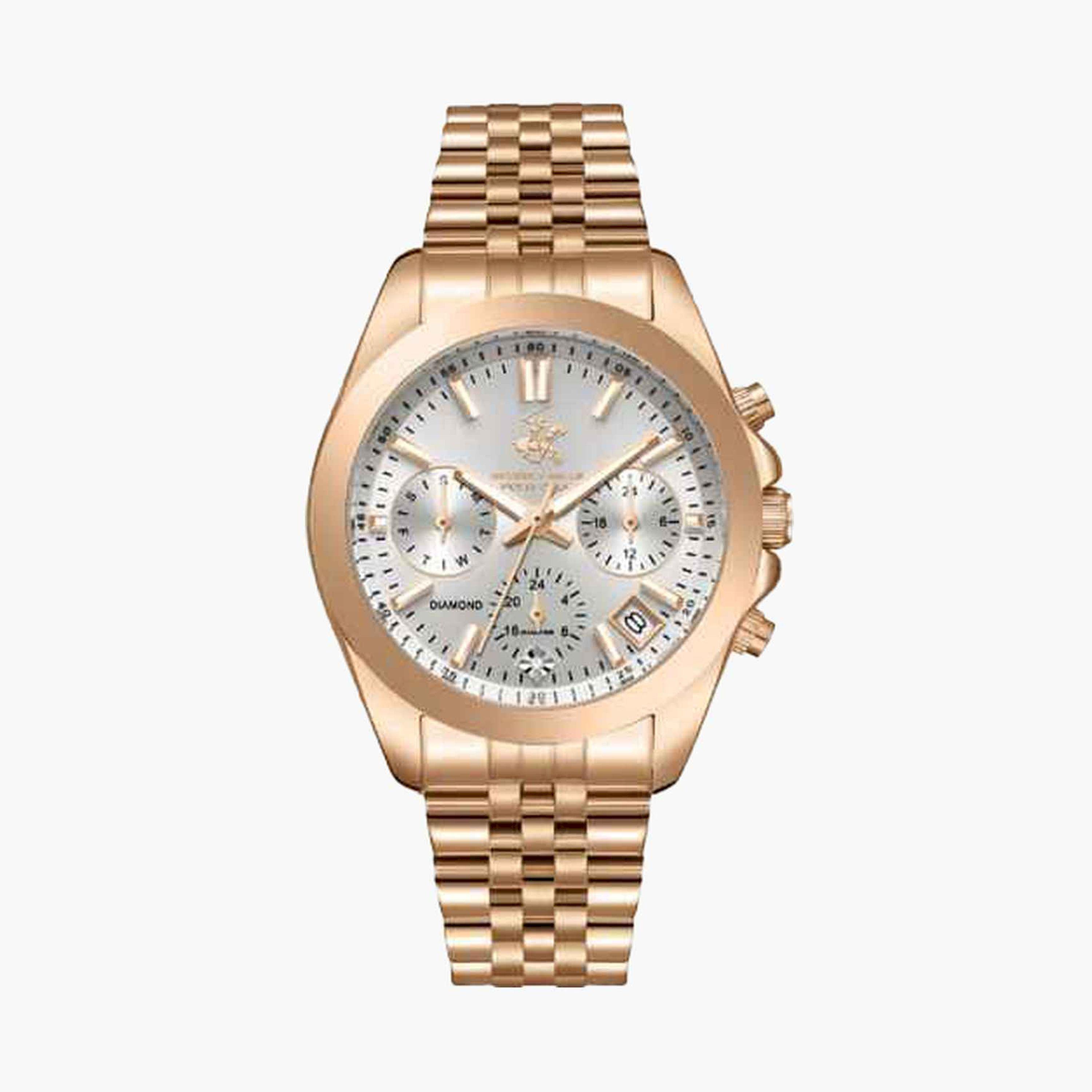 بيفرلي هيلز بولو كلوب- ساعة كرونوغراف سوار معدني للنساء 35مم لون ذهبي | BP3656C.430-women-watchesandjewellery-watches-image-1