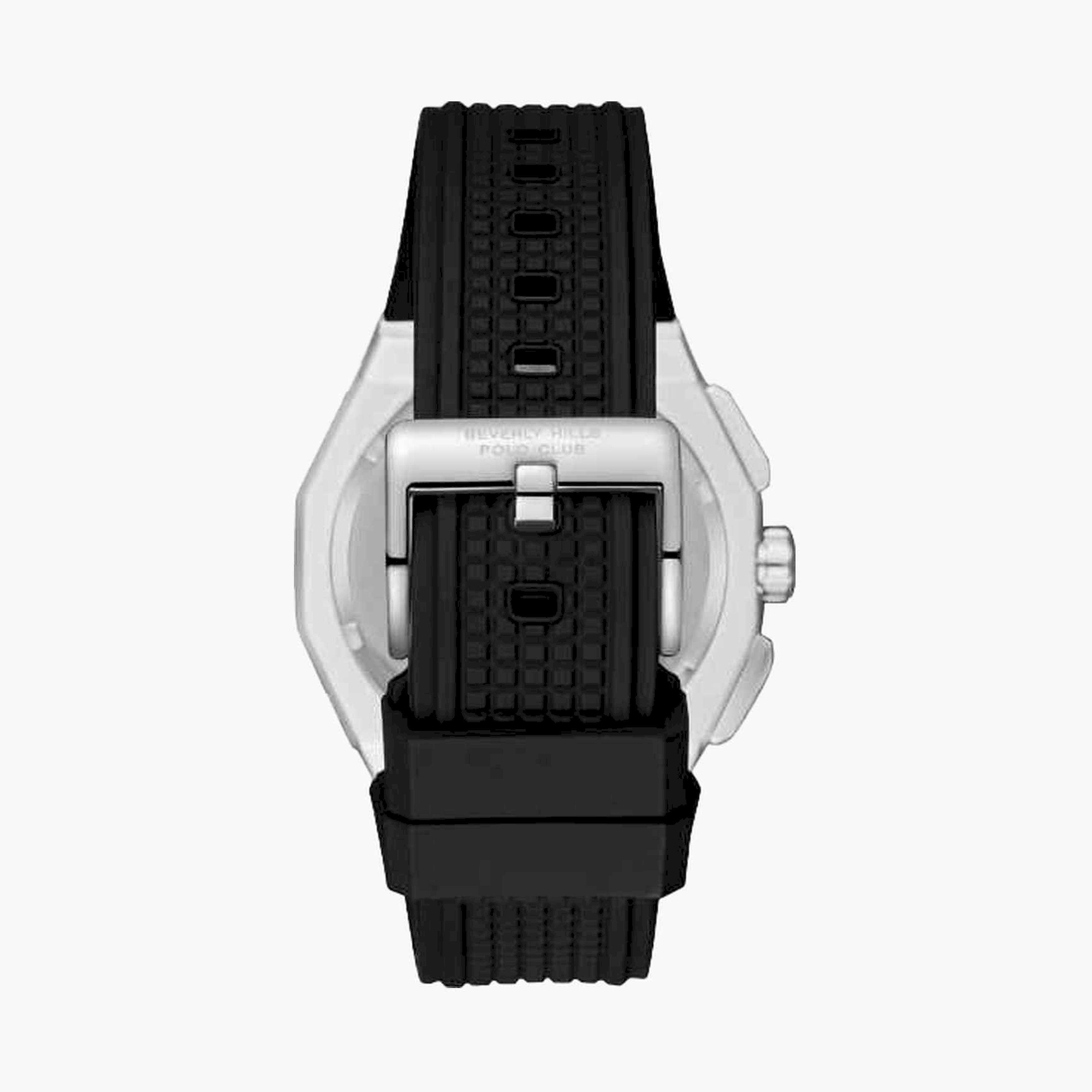 Beverly Hills Polo Club Men's 45MM Silver Chronograph Silicone Strap Watch | BP3718X.351-men-watchesandjewellery-watches-image-4