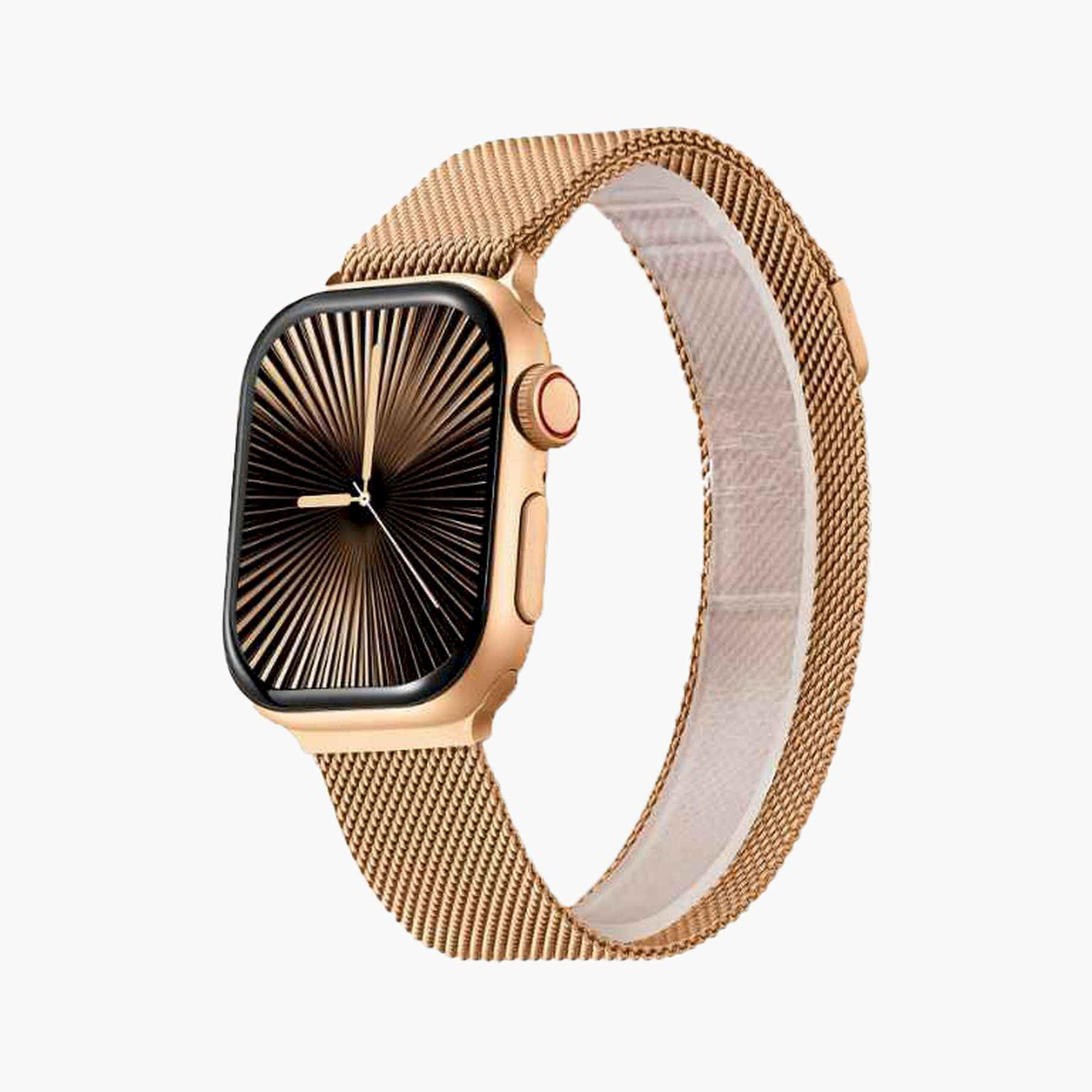 Kenneth Scott Gold Smart Watch with Mesh Strap | KA10PRO-RSBMK-men-watchesandjewellery-watches-image-2