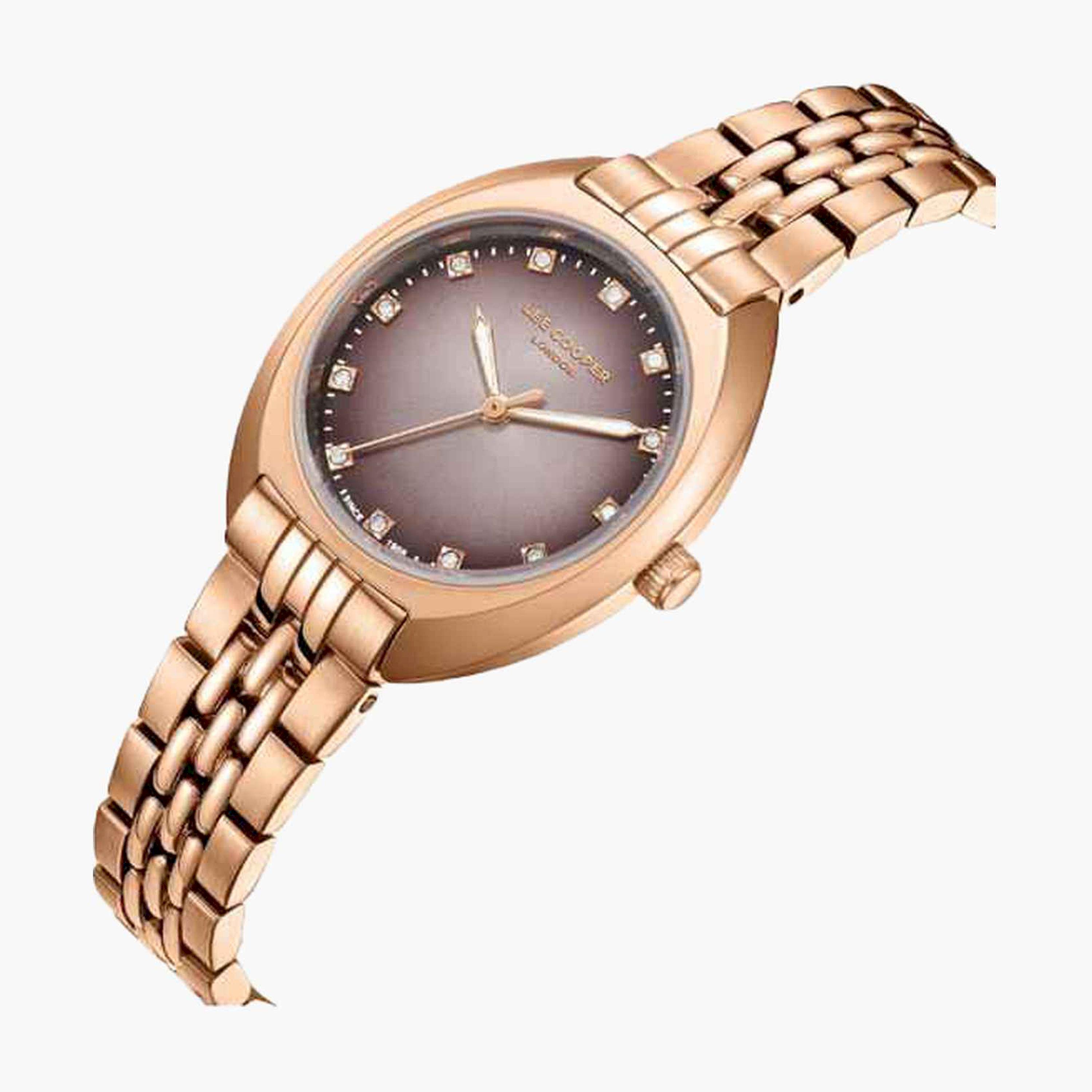 لي كوبر- ساعة تناظري سوار معدني للنساء 30مم لون ذهبي | LC07989.410-women-watchesandjewellery-watches-image-2