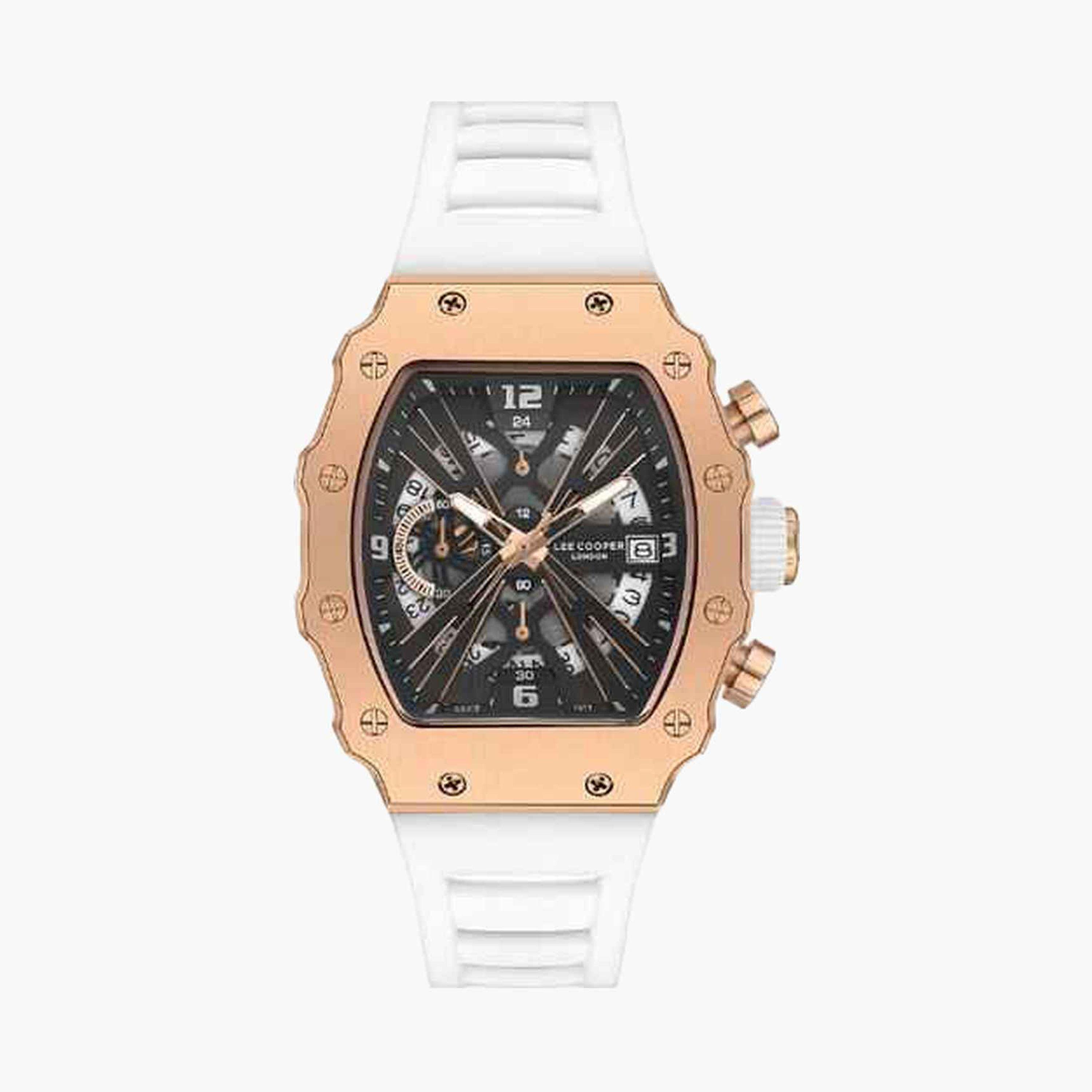 Lee Cooper Men's 42MM Multicolour Chronograph Silicone Strap Watch | LC08062.563-men-watchesandjewellery-watches-image-1