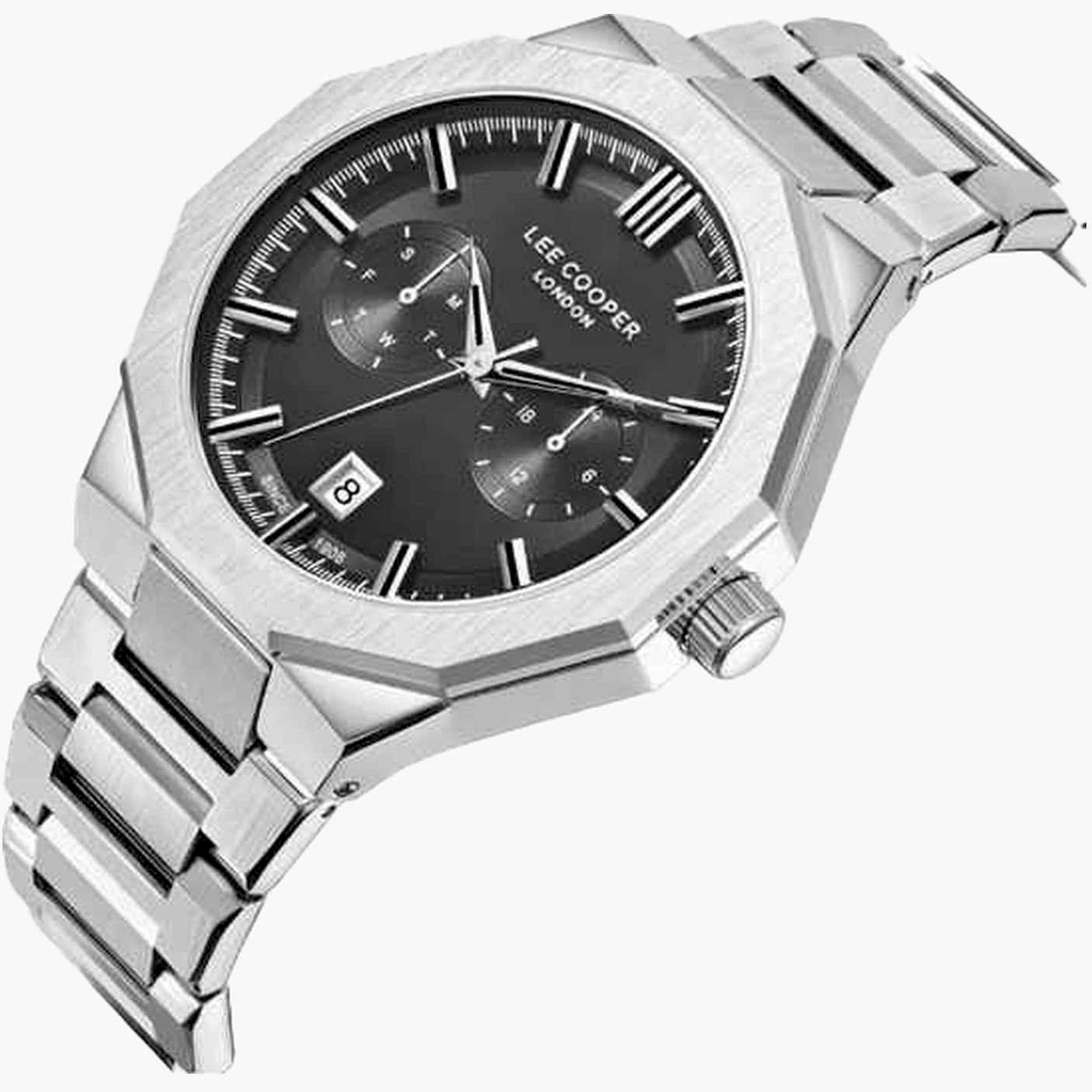 Lee Cooper Men's 44MM Silver Chronograph Metal Strap Watch | LC08018.350-men-watchesandjewellery-watches-image-2