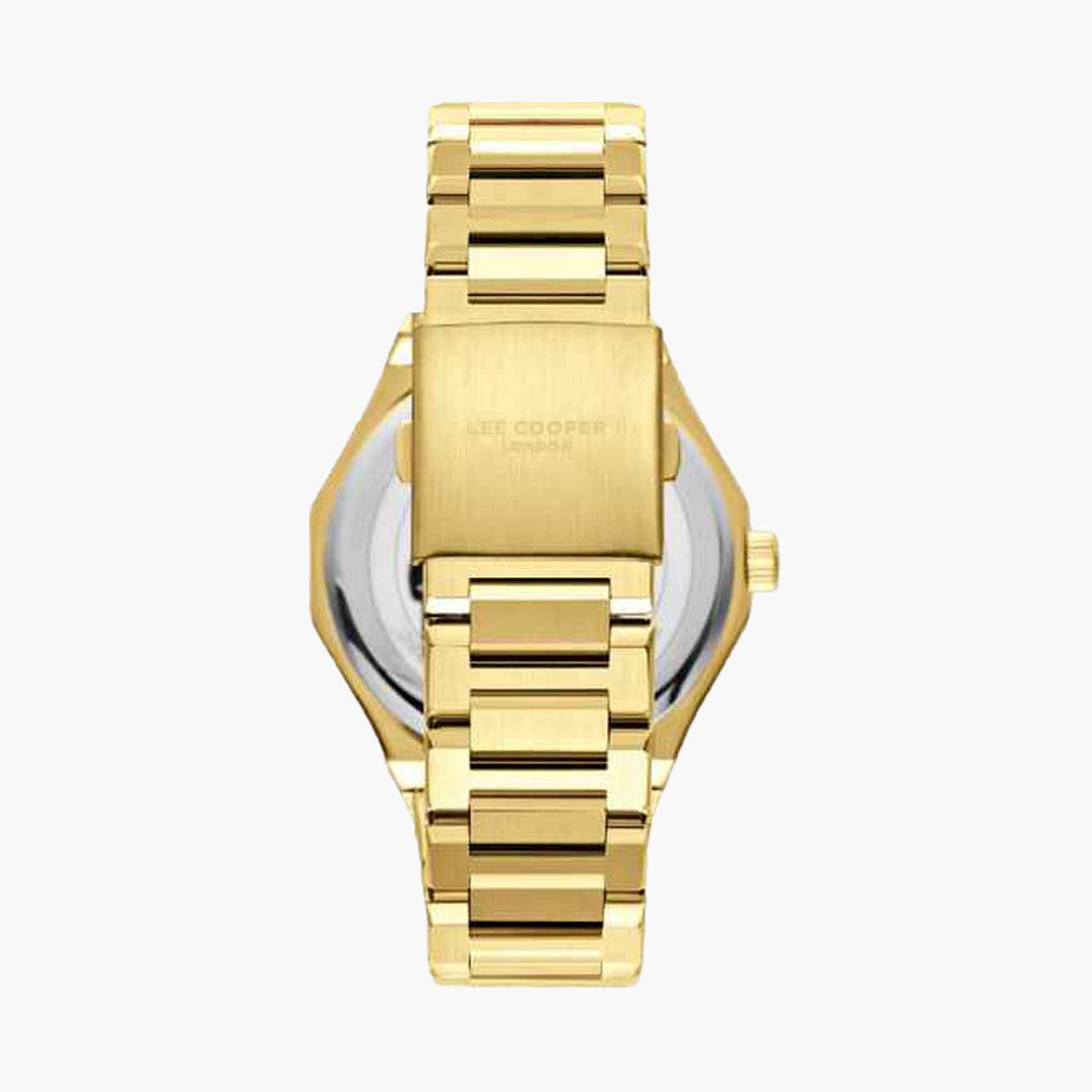 لي كوبر- ساعة كرونوغراف سوار معدني للرجال 44مم لون ذهبي | LC08018.130-men-watchesandjewellery-watches-image-2