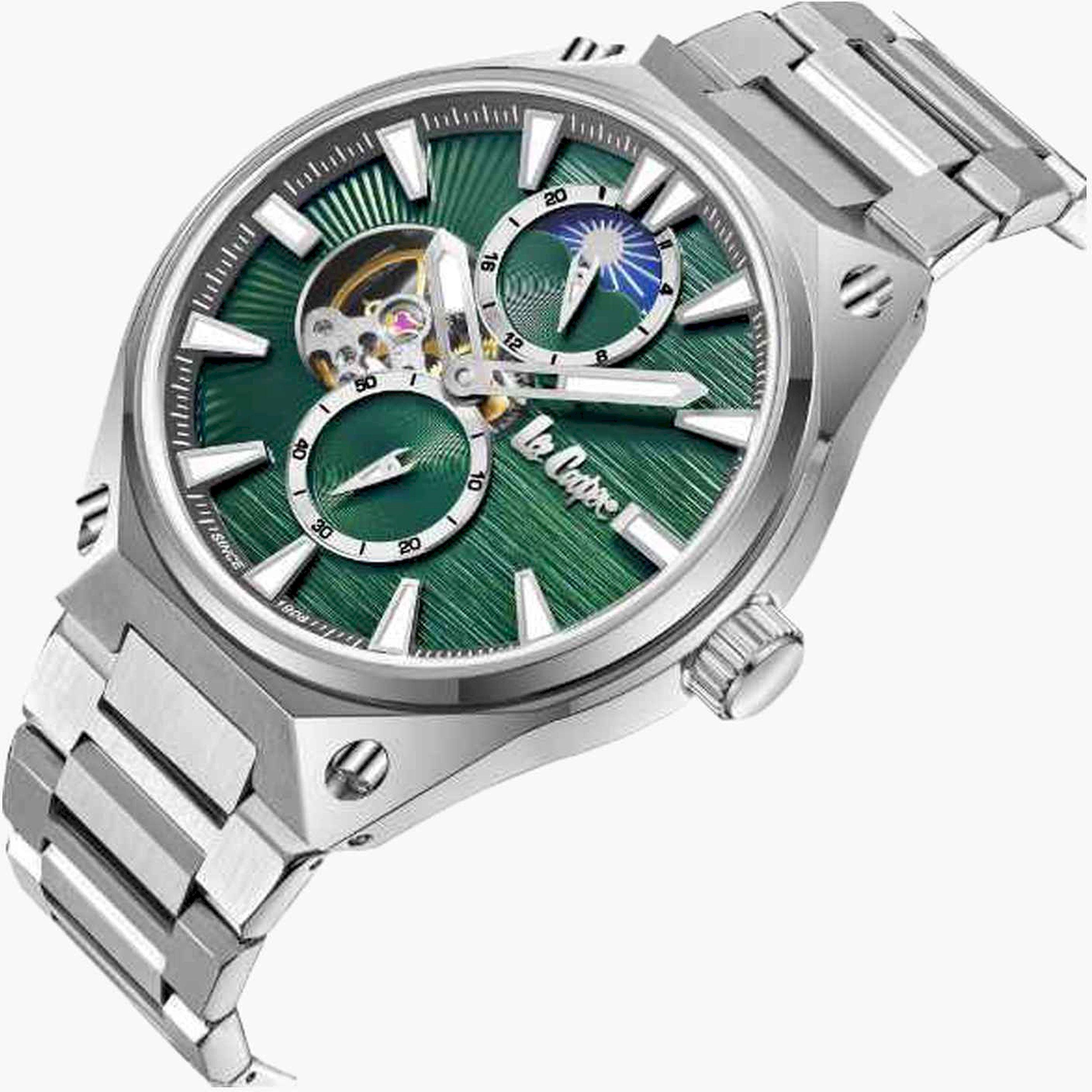 Lee Cooper Men's 45MM Silver Automatic Metal Strap Watch | LC08123.370-men-watchesandjewellery-watches-image-4