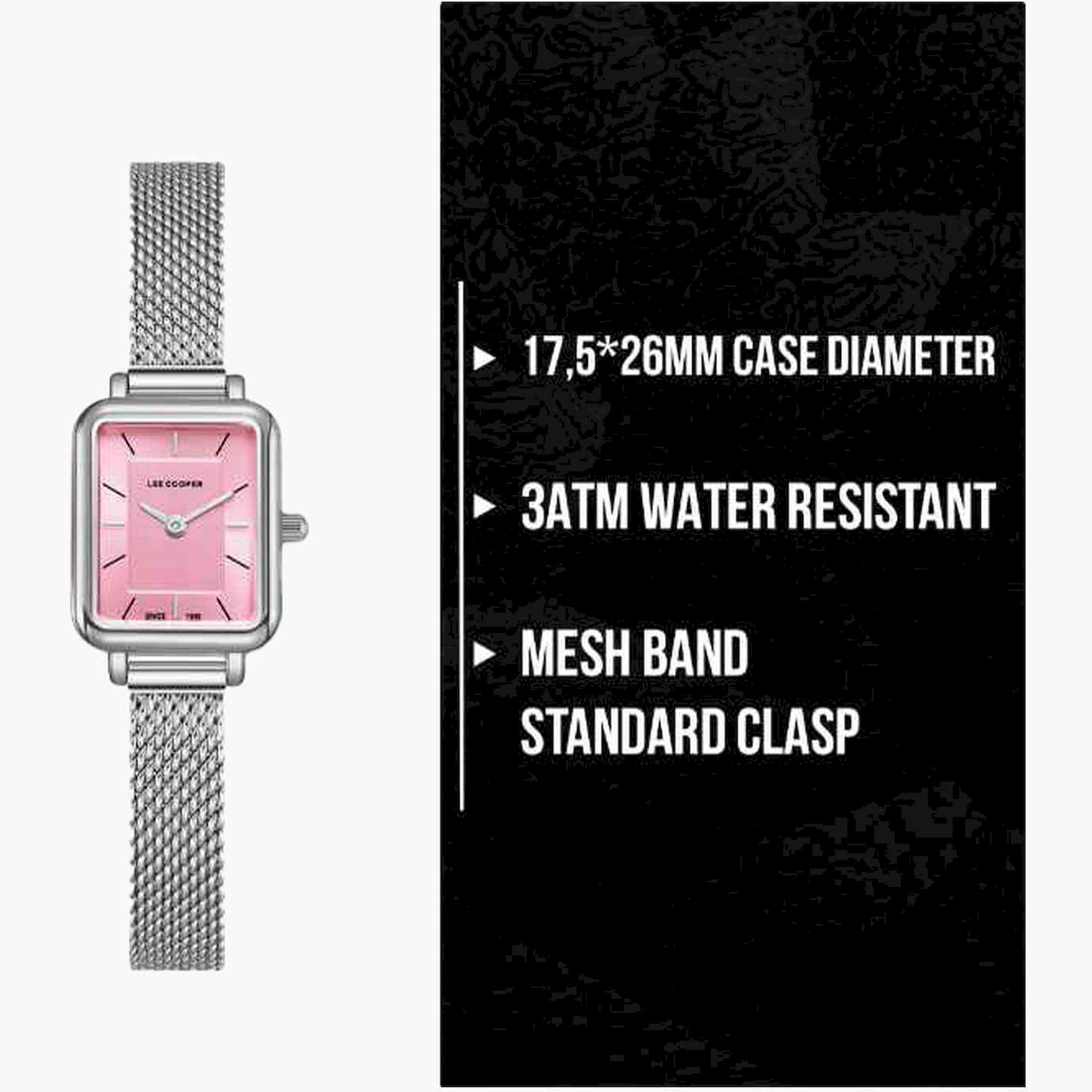 Lee Cooper Women's 17MM Silver Analog Stainless Steel Strap Watch | LC08086.380-women-watchesandjewellery-watches-image-10
