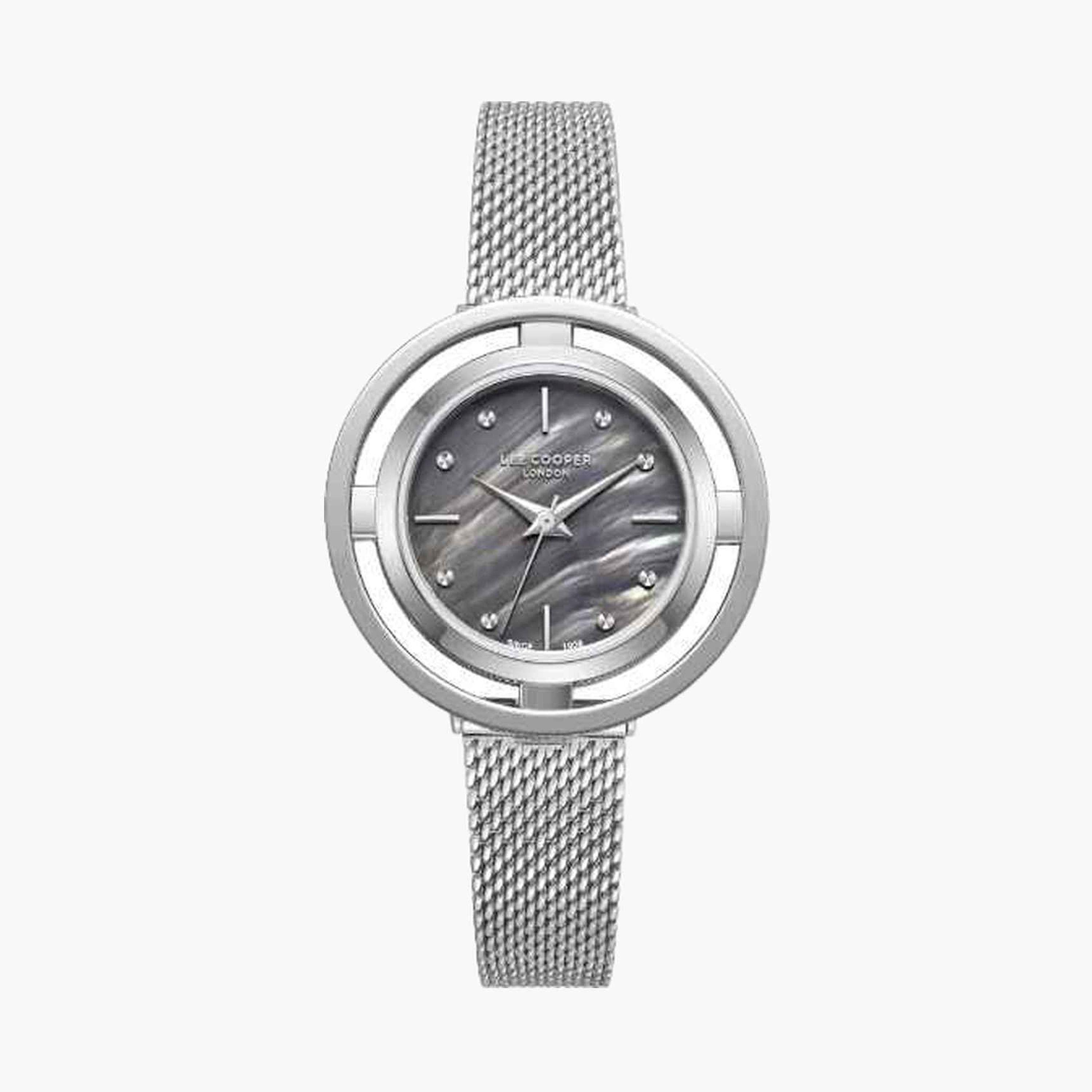 لي كوبر- ساعة تناظري للنساء 32مم لون فضي | LC08052.350-women-watchesandjewellery-watches-image-1