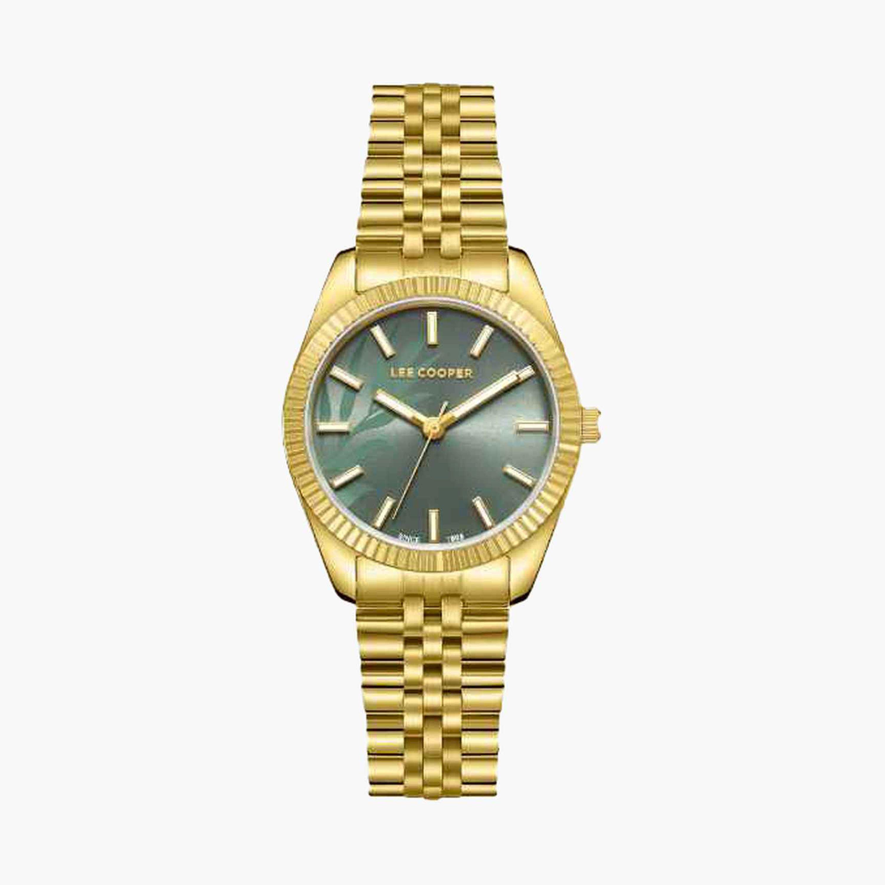 Lee Cooper Women's 32MM Gold Analog Metal Strap Watch | LC08102.270-women-watchesandjewellery-watches-image-1