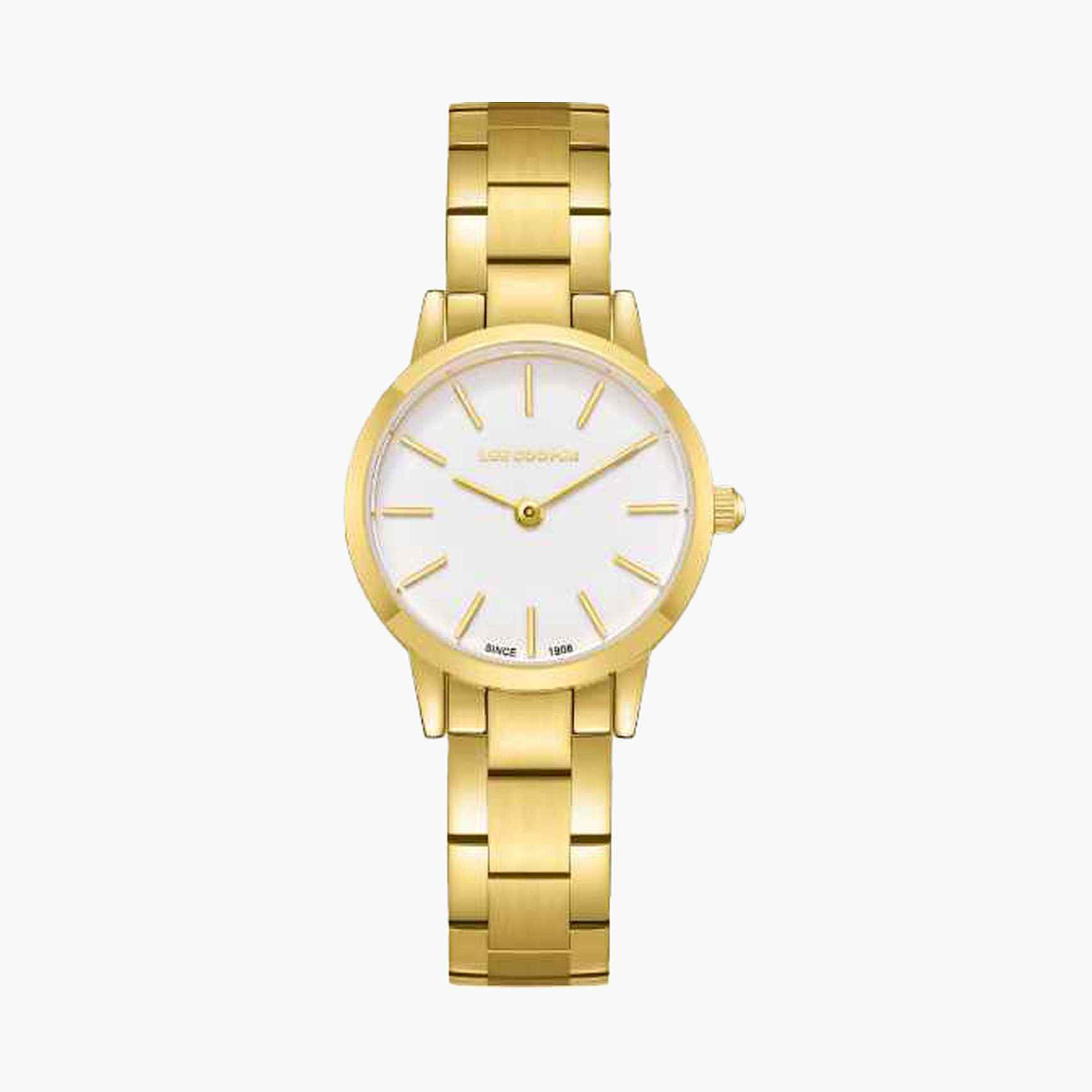 لي كوبر- ساعة تناظري سوار معدني للنساء 26مم لون ذهبي | LC08098.120-women-watchesandjewellery-watches-image-1