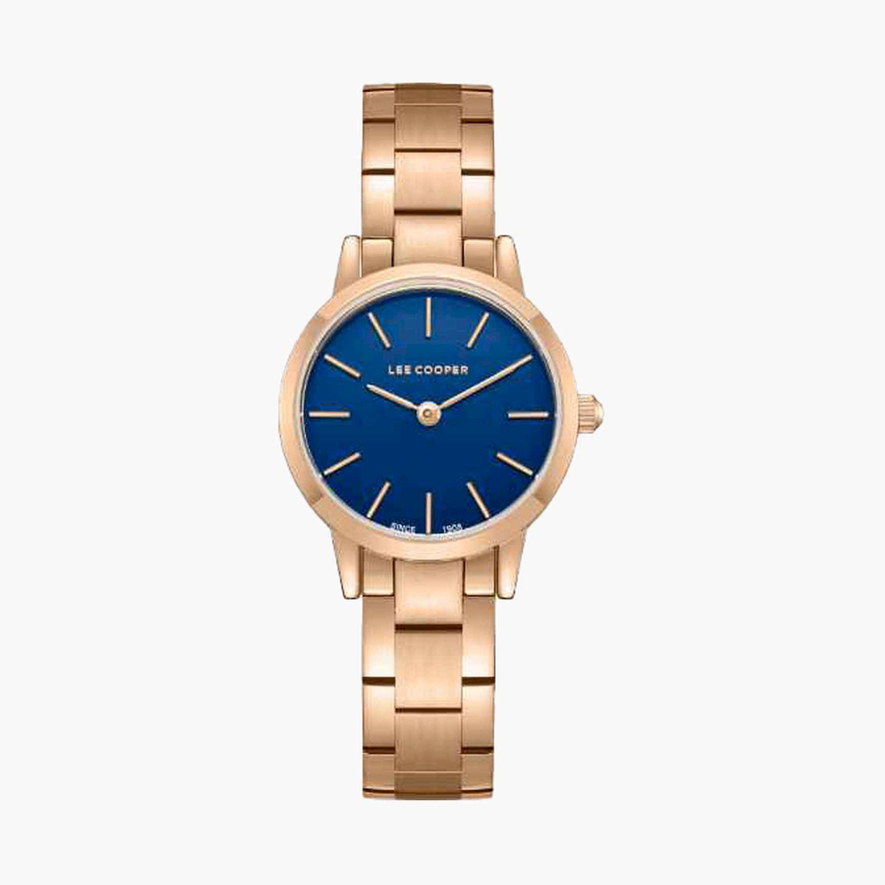 لي كوبر- ساعة تناظري سوار معدني للنساء 26مم لون ذهبي | LC08098.490-women-watchesandjewellery-watches-image-1