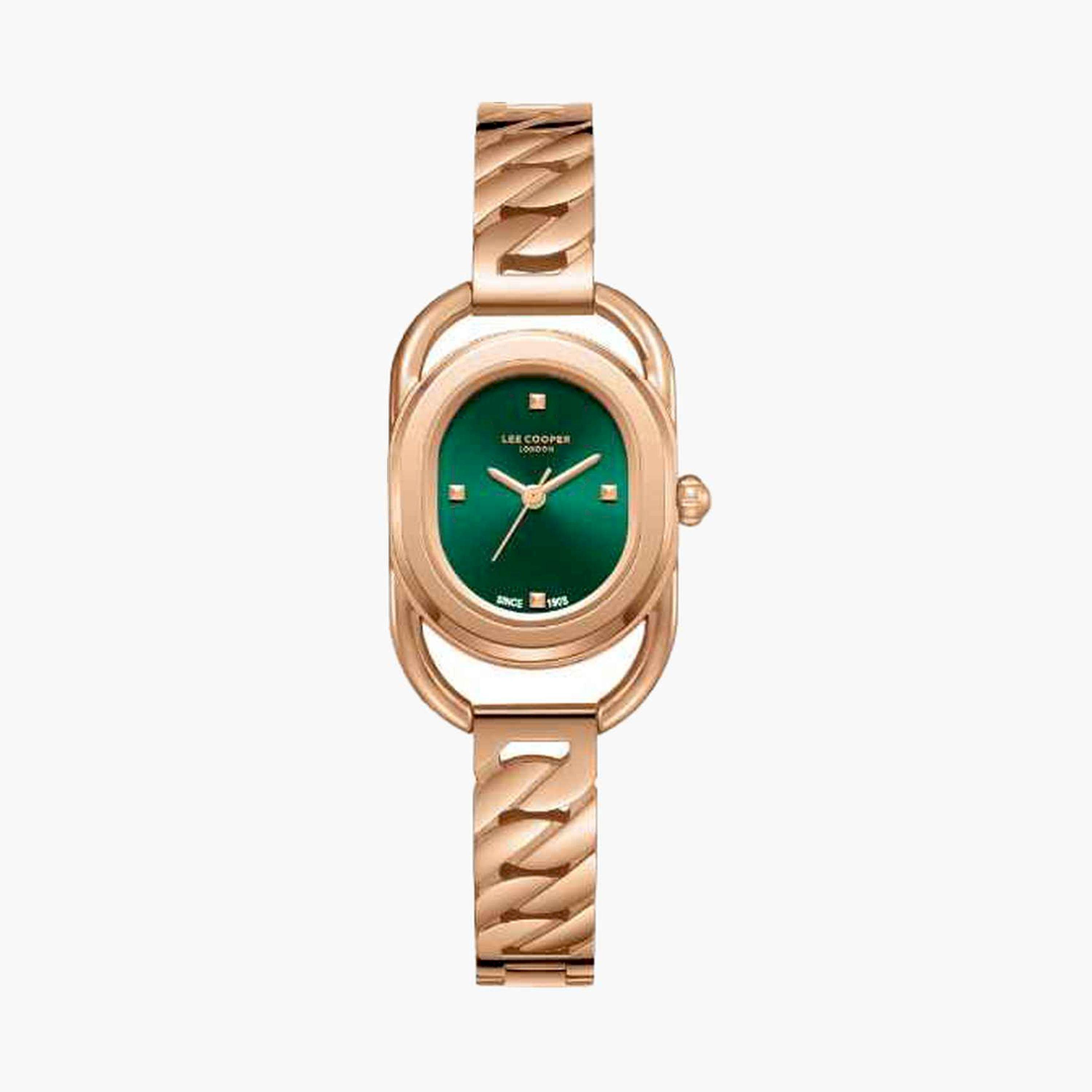 لي كوبر- ساعة تناظري سوار معدني للنساء 24مم لون ذهبي | LC08056.470-women-watchesandjewellery-watches-image-1