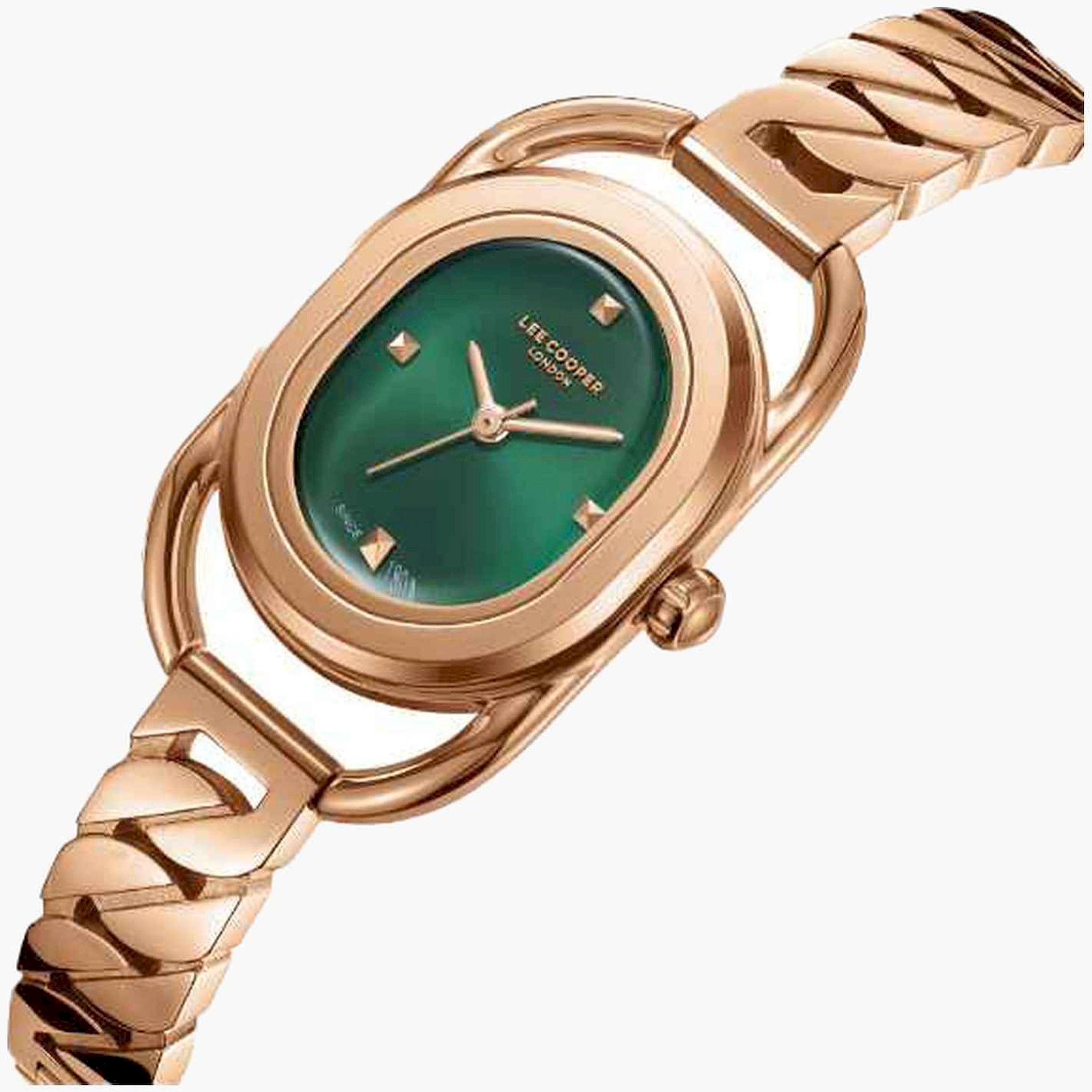 لي كوبر- ساعة تناظري سوار معدني للنساء 24مم لون ذهبي | LC08056.470-women-watchesandjewellery-watches-image-2