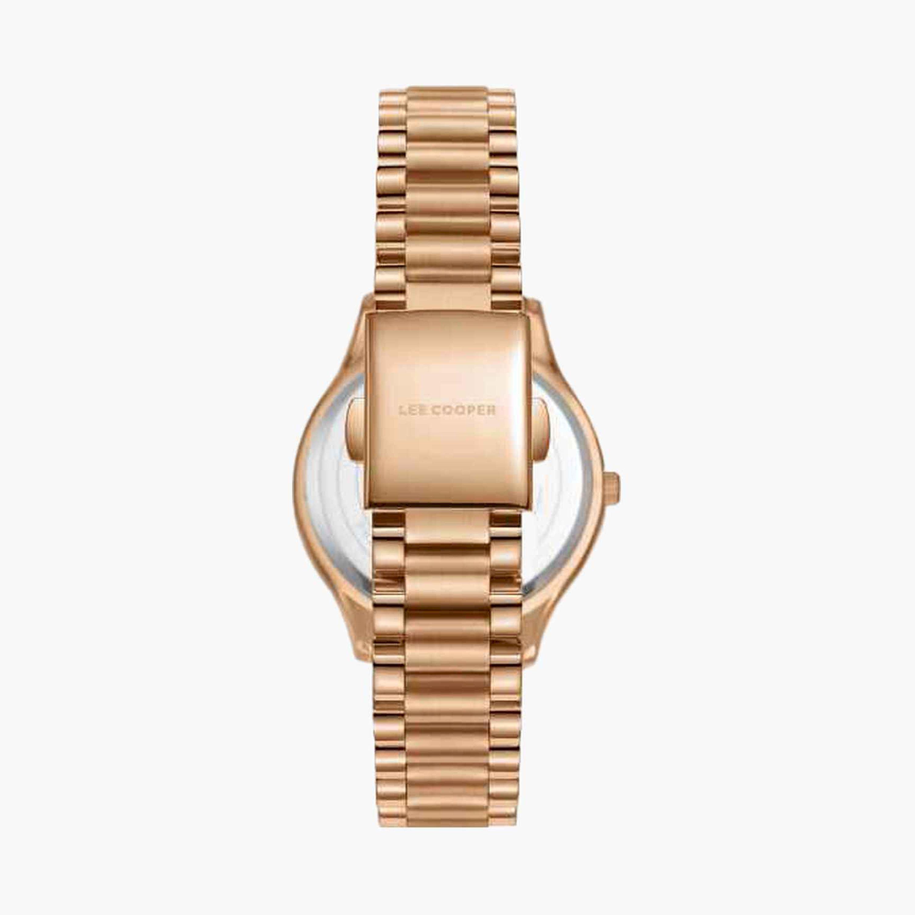 لي كوبر- ساعة تناظري سوار معدني للنساء 35مم لون ذهبي | LC08079.490-women-watchesandjewellery-watches-image-4