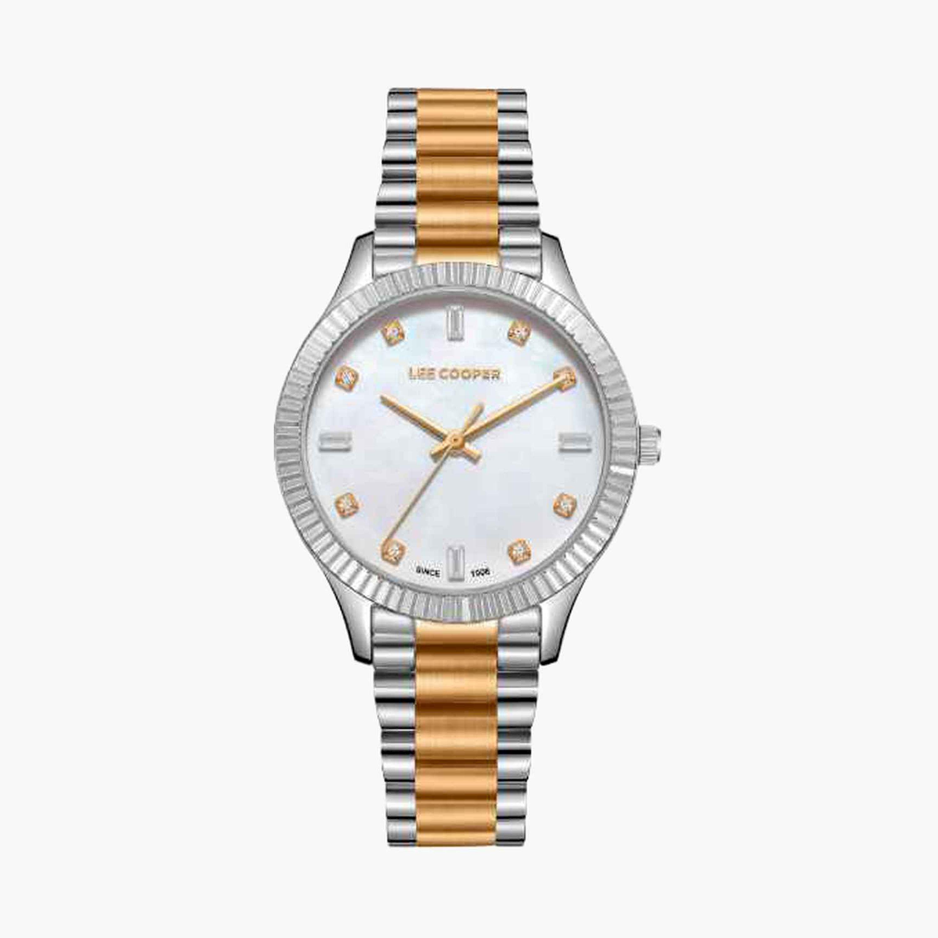 Lee Cooper Women's 35MM Multicolour Analog Metal Strap Watch | LC08079.520-women-watchesandjewellery-watches-image-1