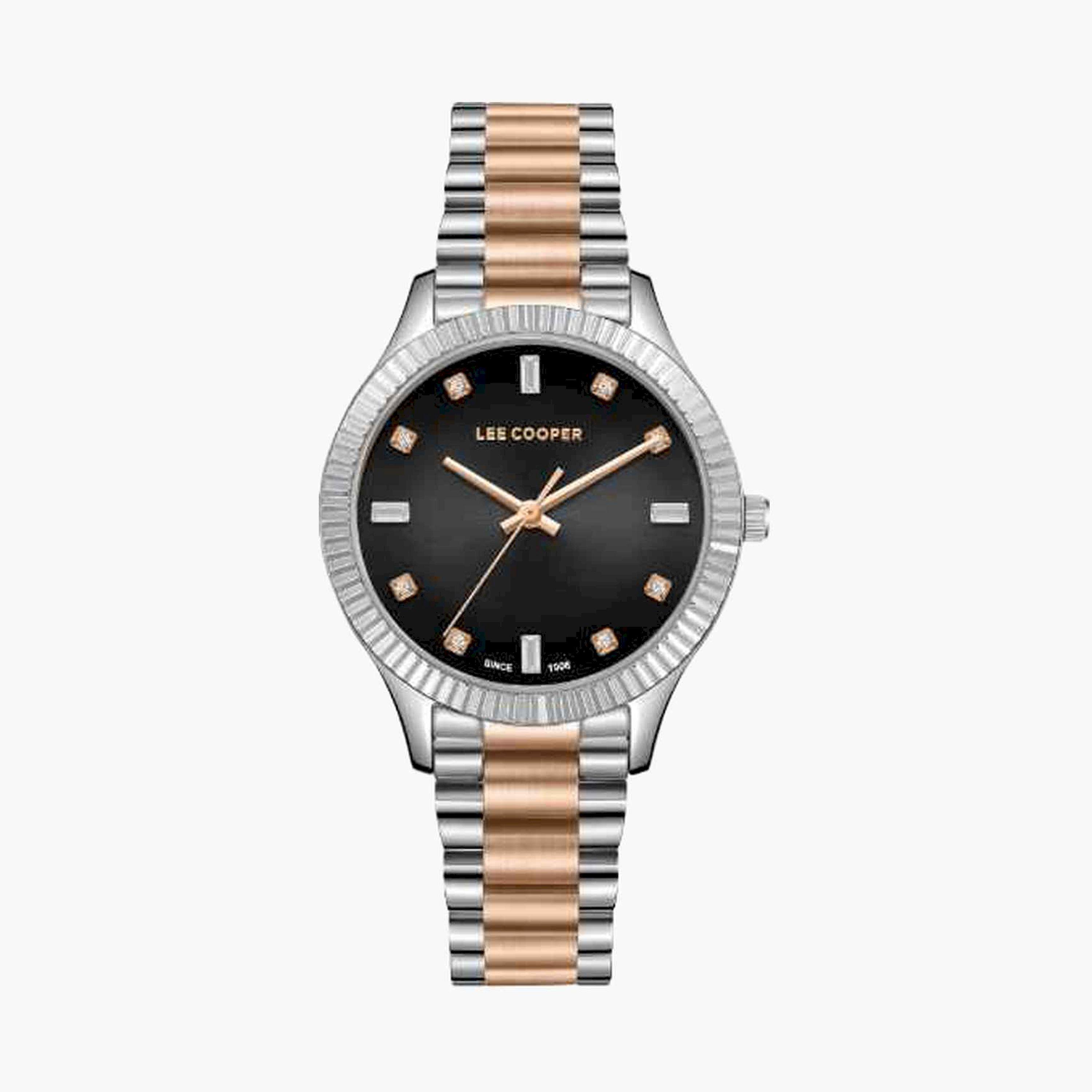 Lee Cooper Women's 35MM Multicolour Analog Metal Strap Watch | LC08079.560-women-watchesandjewellery-watches-image-1