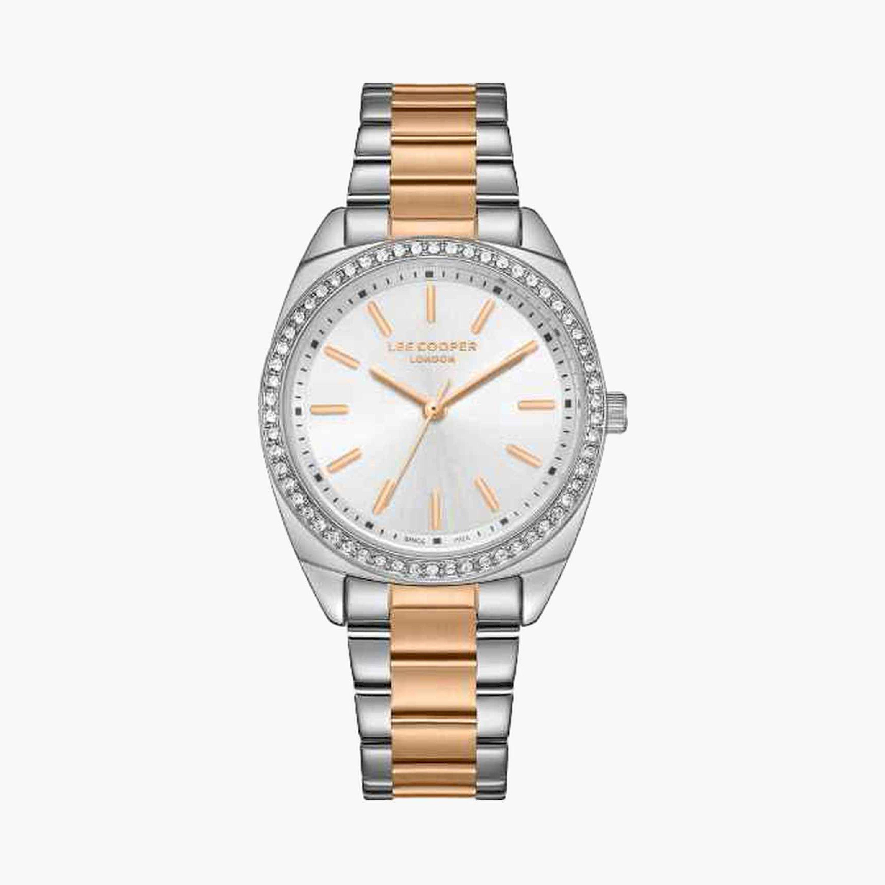 لي كوبر- ساعة تناظري سوار معدني للنساء 32مم لون فضي | LC08041.530-women-watchesandjewellery-watches-image-1