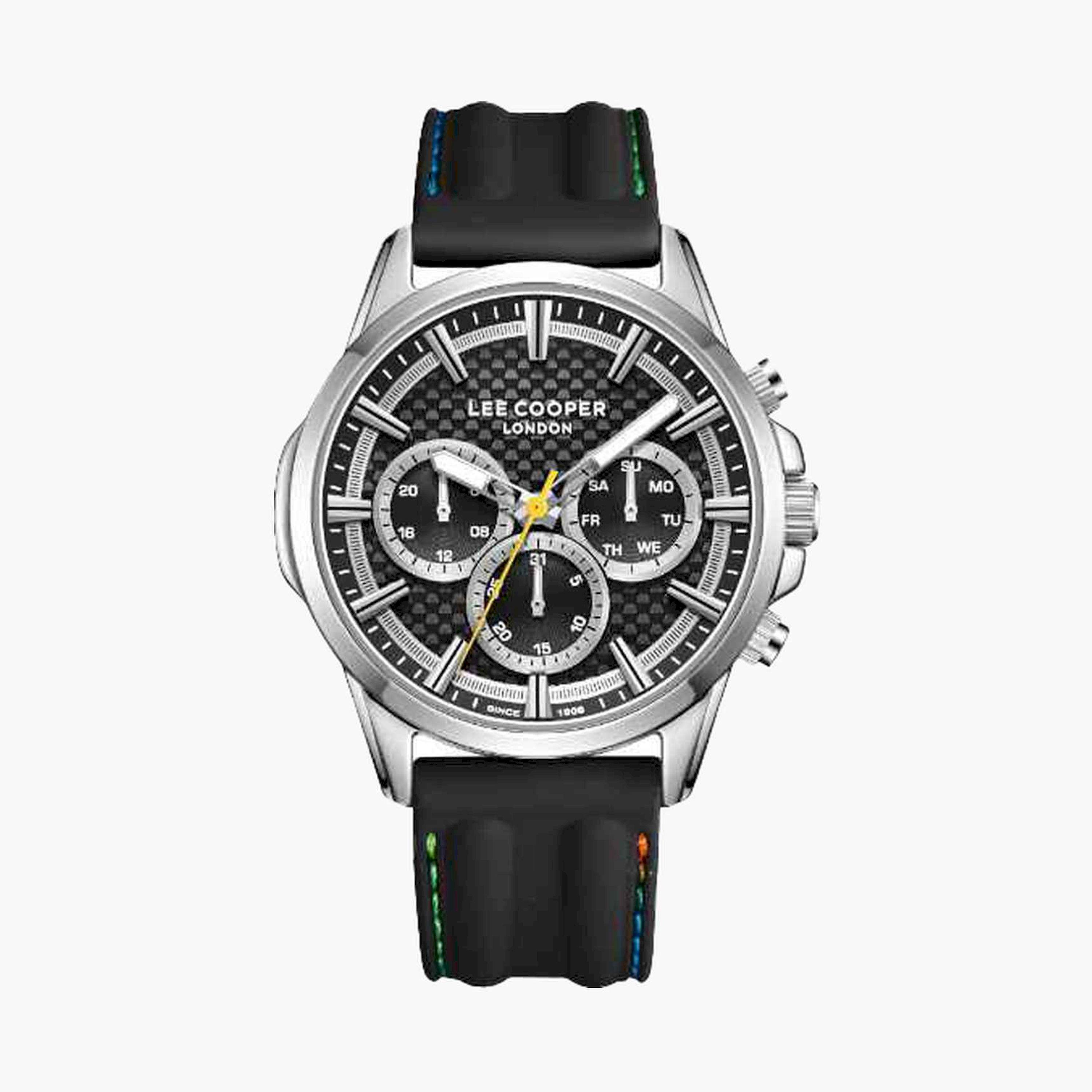 Lee Cooper Men's 44MM Multicolour Chronograph Silicone Strap Watch | LC08048.351-men-watchesandjewellery-watches-image-1
