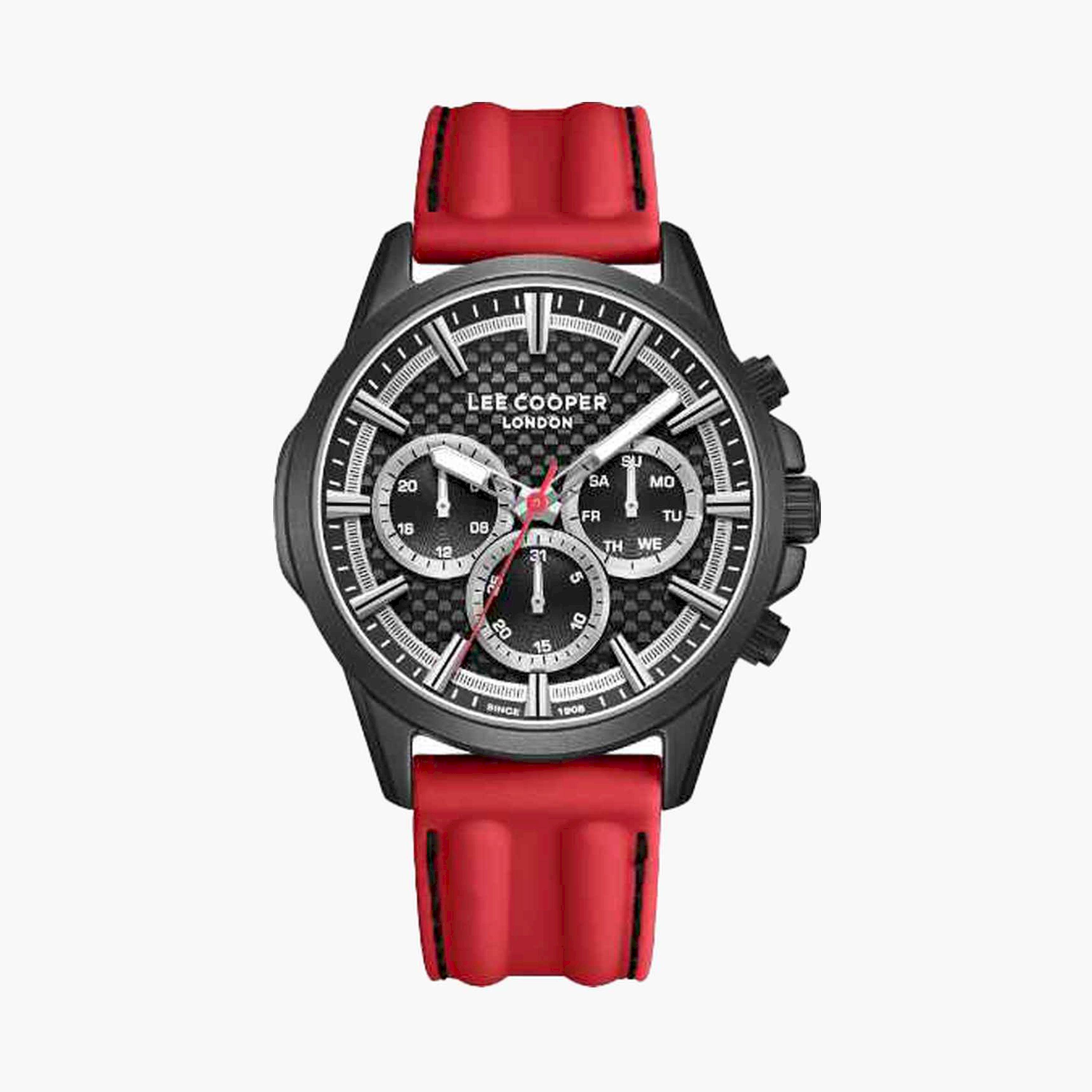 Lee Cooper Men's 44MM Multicolour Chronograph Silicone Strap Watch | LC08048.658-men-watchesandjewellery-watches-image-1