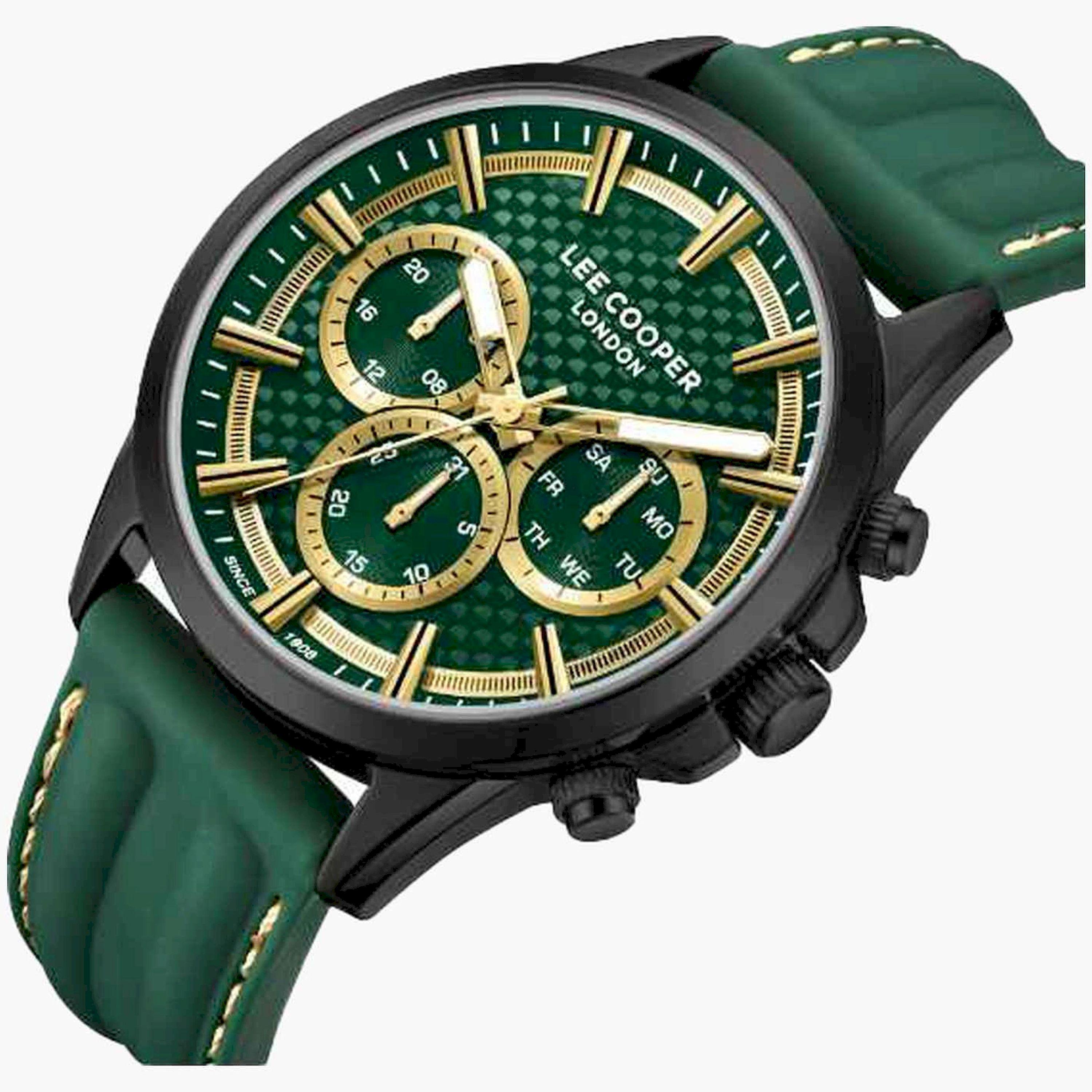 Lee Cooper Men's 44MM Green Chronograph Silicone Strap Watch | LC08048.077-men-watchesandjewellery-watches-image-2
