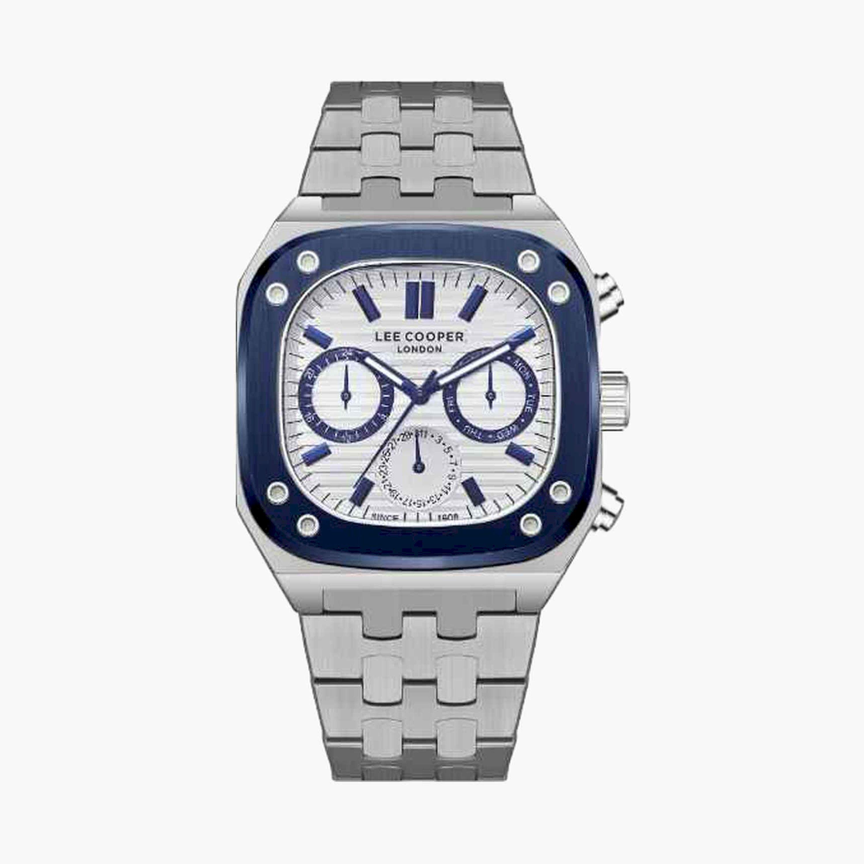 لي كوبر- ساعة كرونوغراف سوار معدني للرجال 42مم متعددة الألوان | LC08023.390-men-watchesandjewellery-watches-image-1