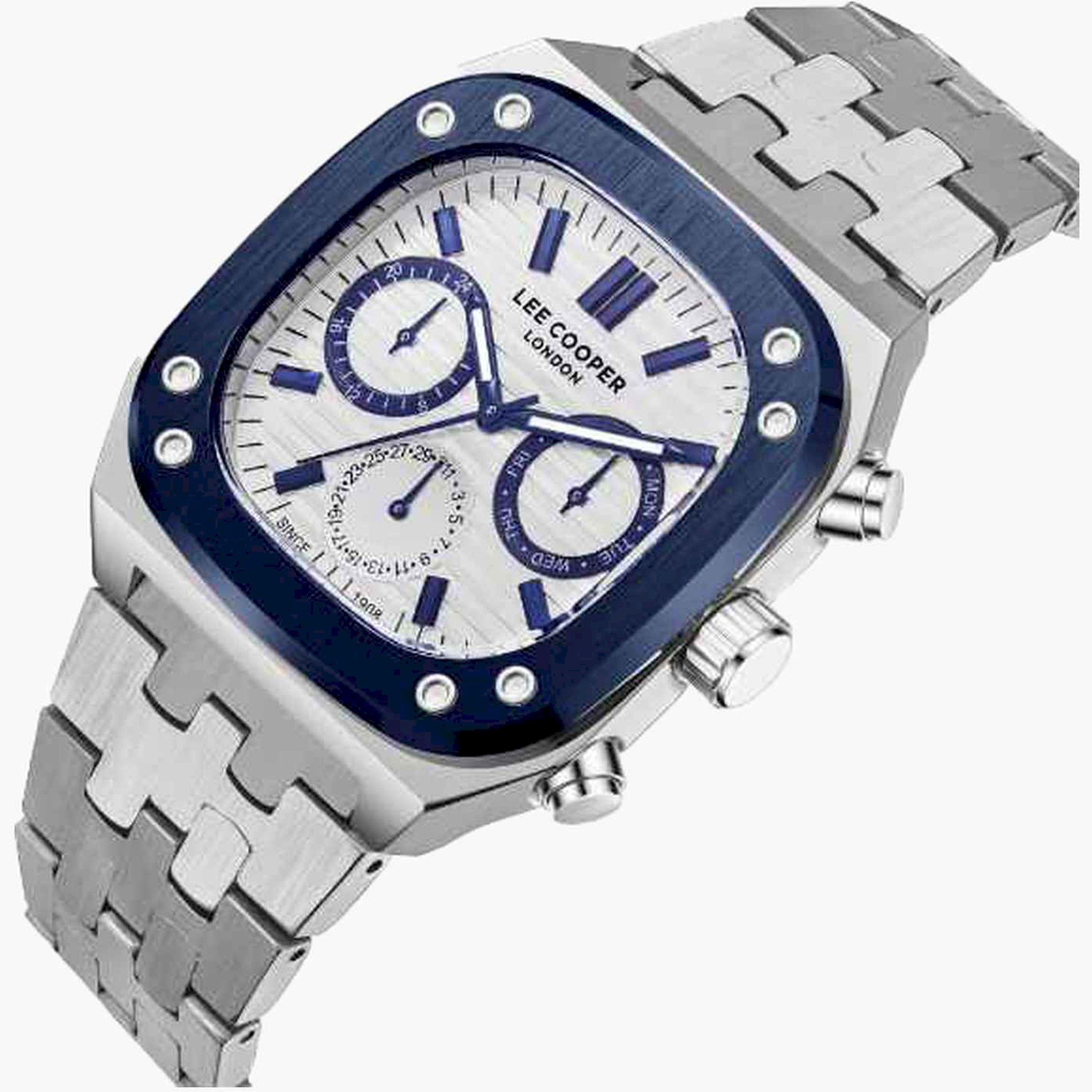 لي كوبر- ساعة كرونوغراف سوار معدني للرجال 42مم متعددة الألوان | LC08023.390-men-watchesandjewellery-watches-image-4