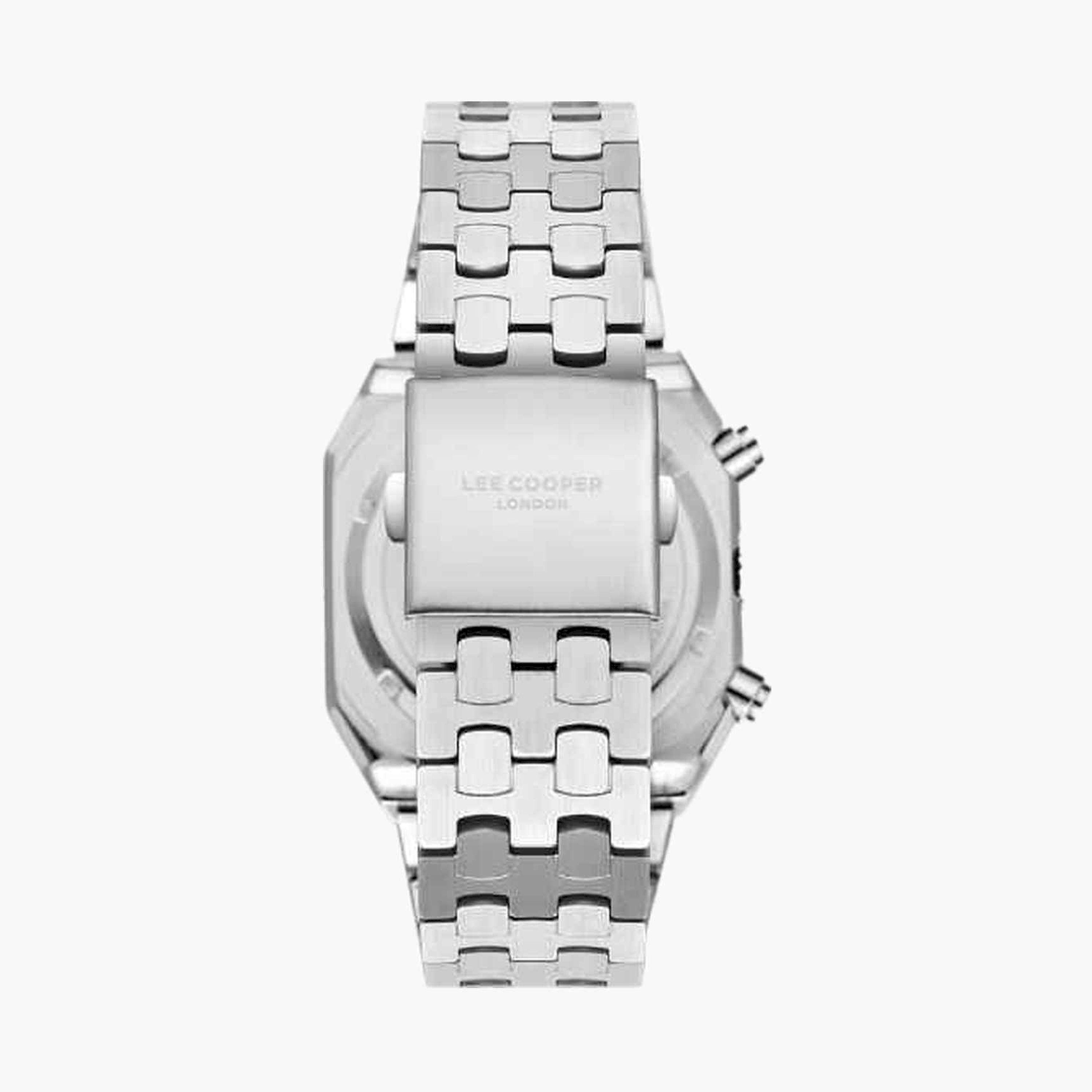 لي كوبر- ساعة كرونوغراف سوار معدني للرجال 42مم لون فضي | LC08023.370-men-watchesandjewellery-watches-image-2