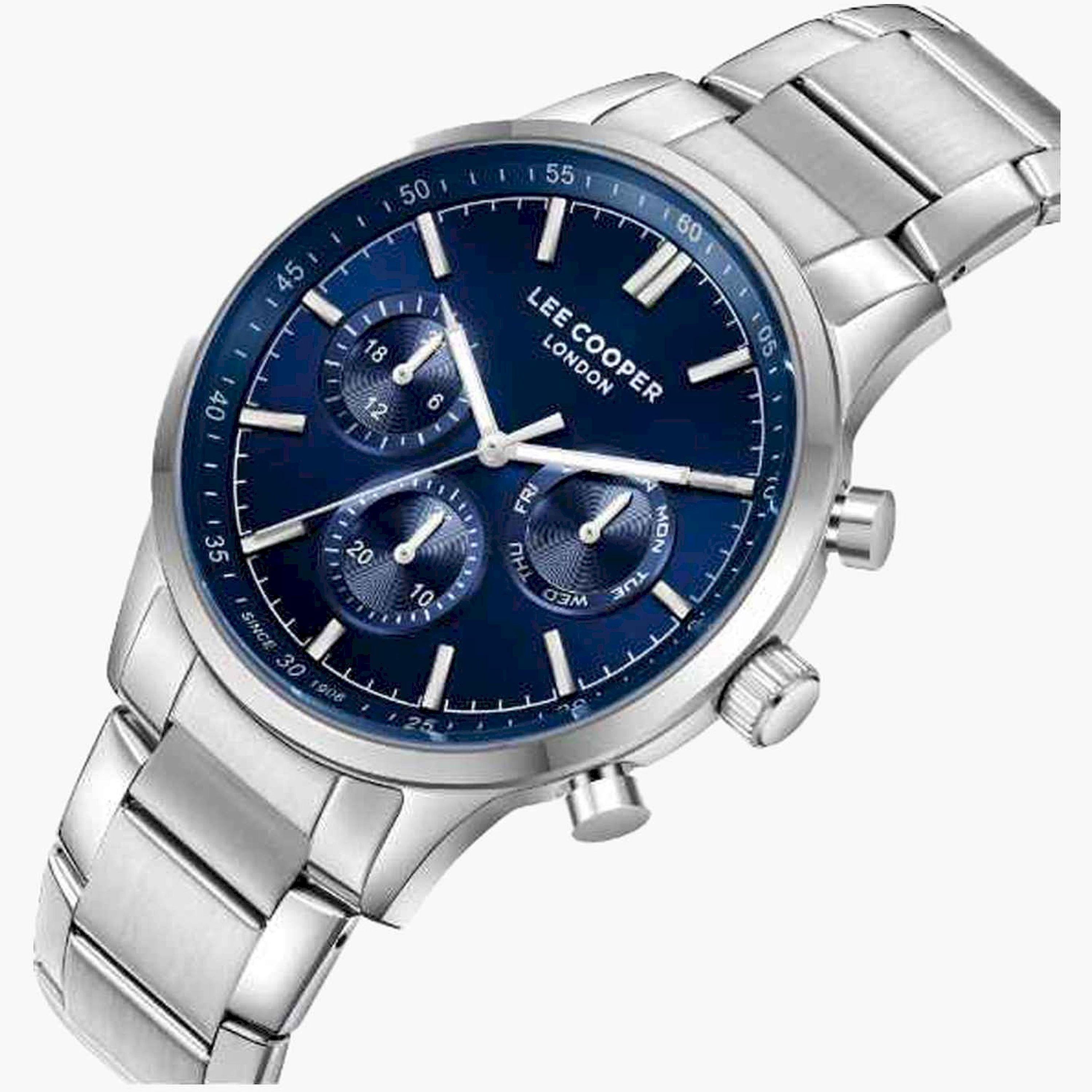 Lee Cooper Men's 44MM Silver Chronograph Metal Strap Watch | LC07998.390-men-watchesandjewellery-watches-image-2