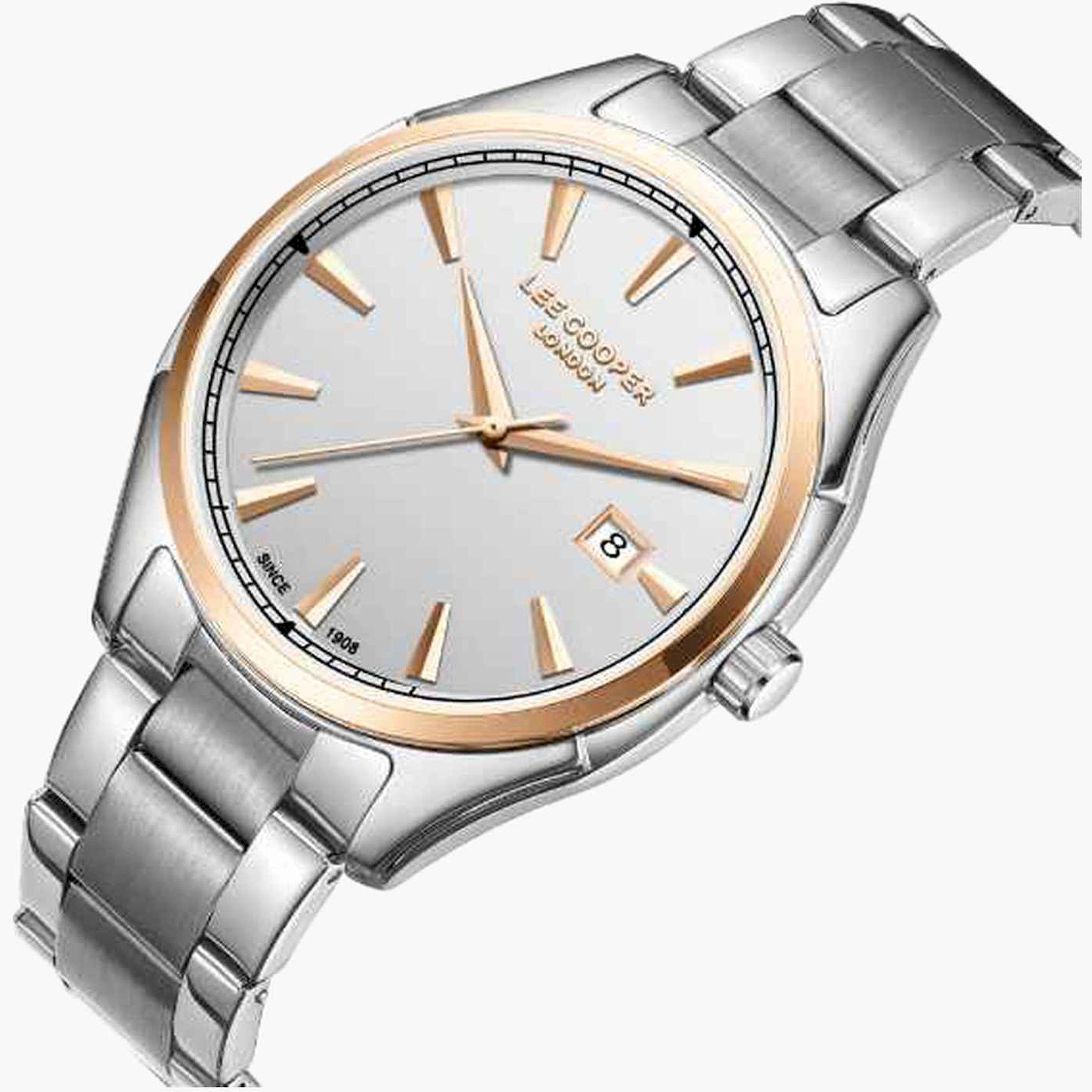 Lee Cooper Men's 41MM Silver Analog Metal Strap Watch | LC08007.530-men-watchesandjewellery-watches-image-4