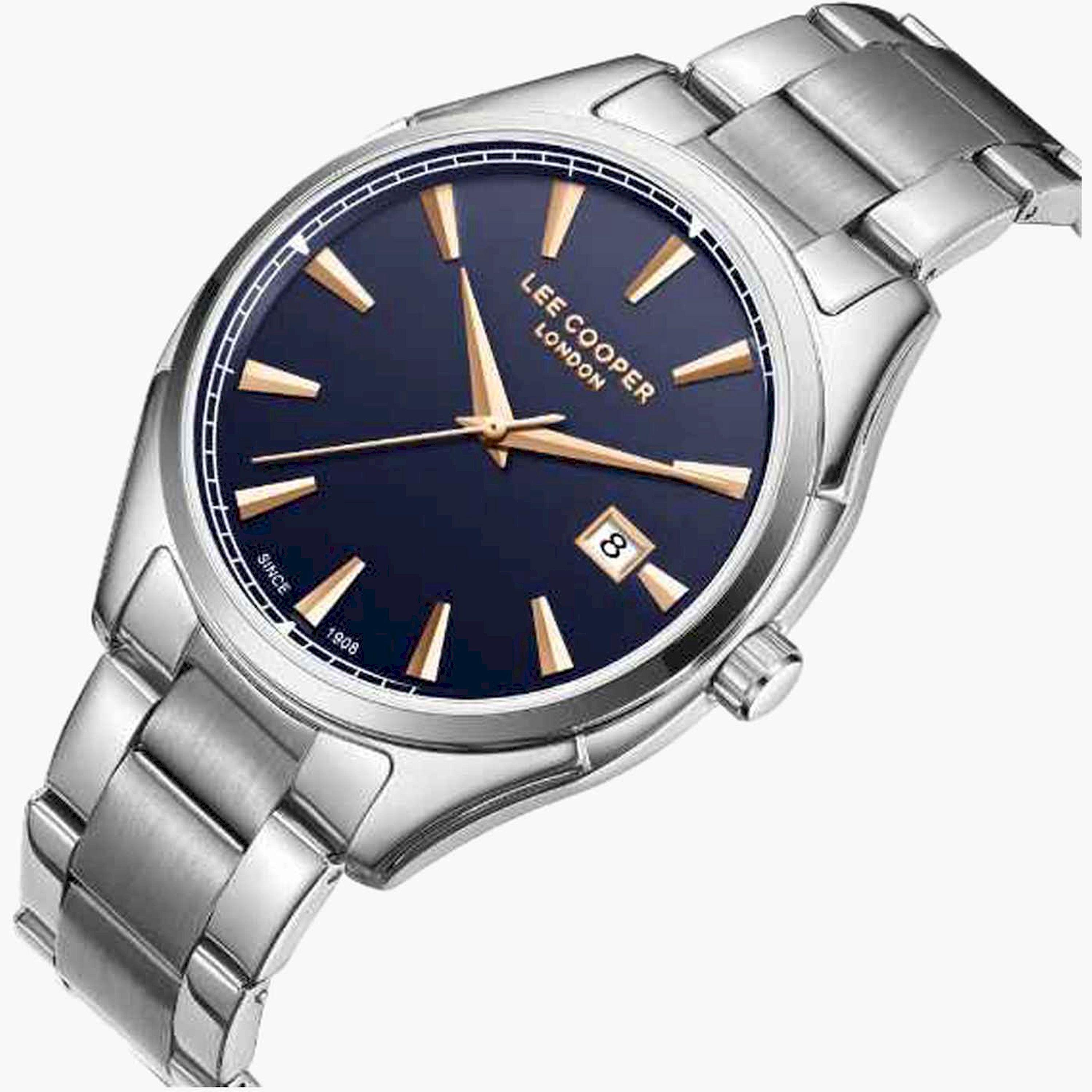 Lee Cooper Men's 41MM Silver Analog Metal Strap Watch | LC08007.390-men-watchesandjewellery-watches-image-4