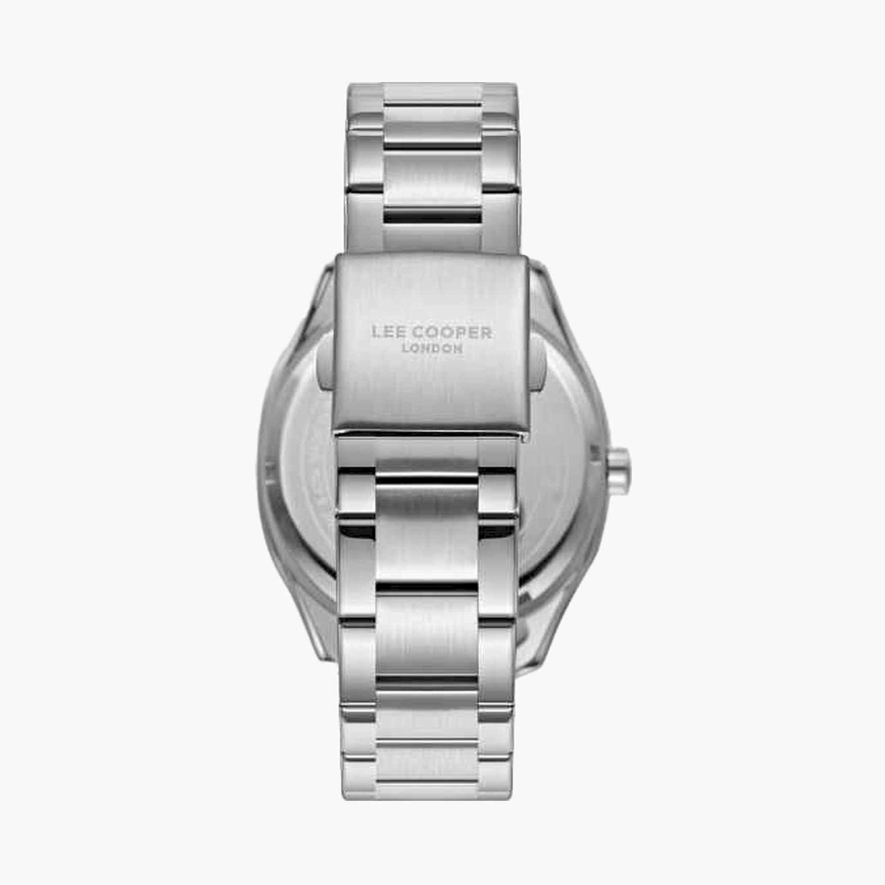 لي كوبر- ساعة تناظري سوار معدني للرجال 41مم لون فضي | LC08007.380-men-watchesandjewellery-watches-image-2